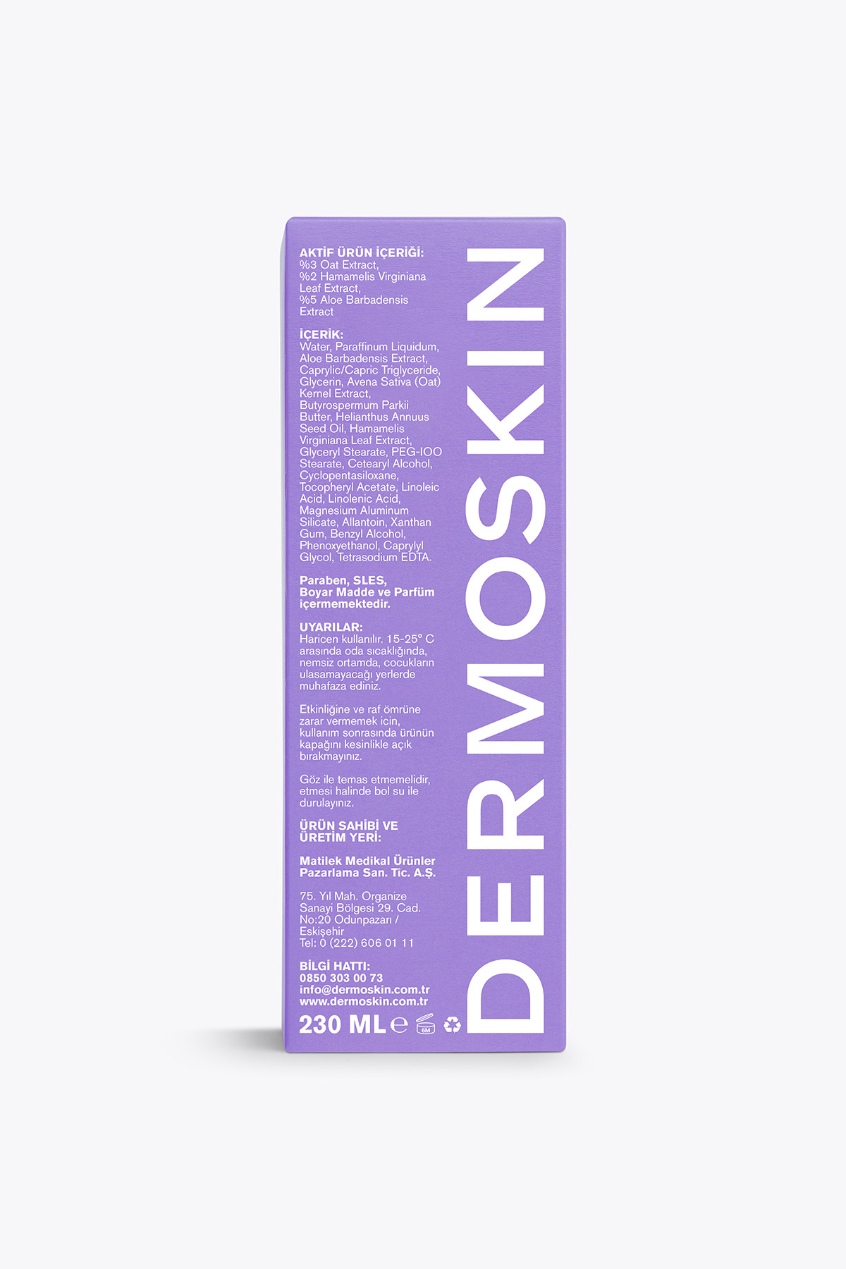 کرم مرطوب کننده بدن با حجم 230 میلی لیتر برای مراقبت از پوست Dermoskin