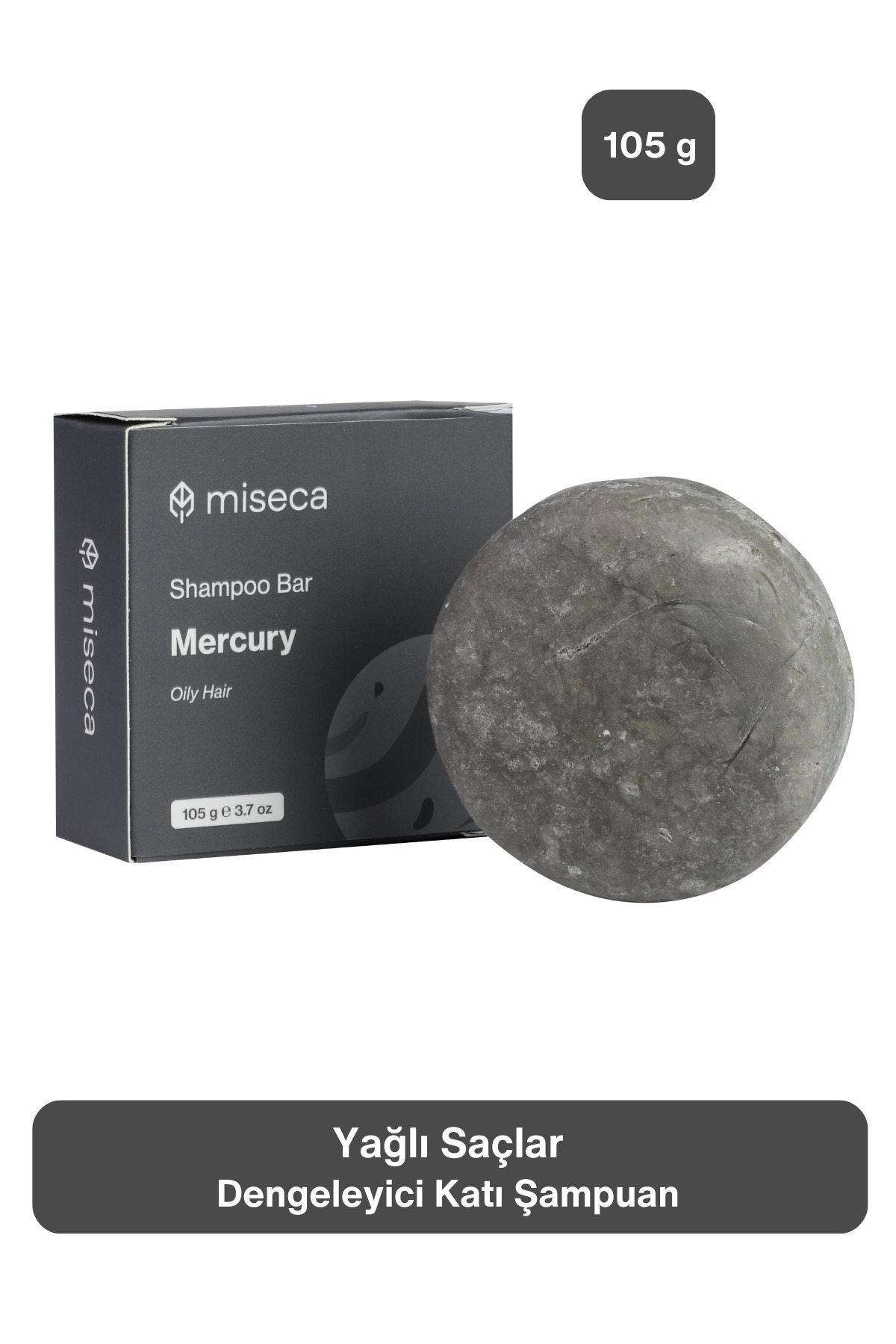 شامپو جامد متعادل کننده موهای چرب مدل Mercury با حجم 105 میلی لیتر miseca