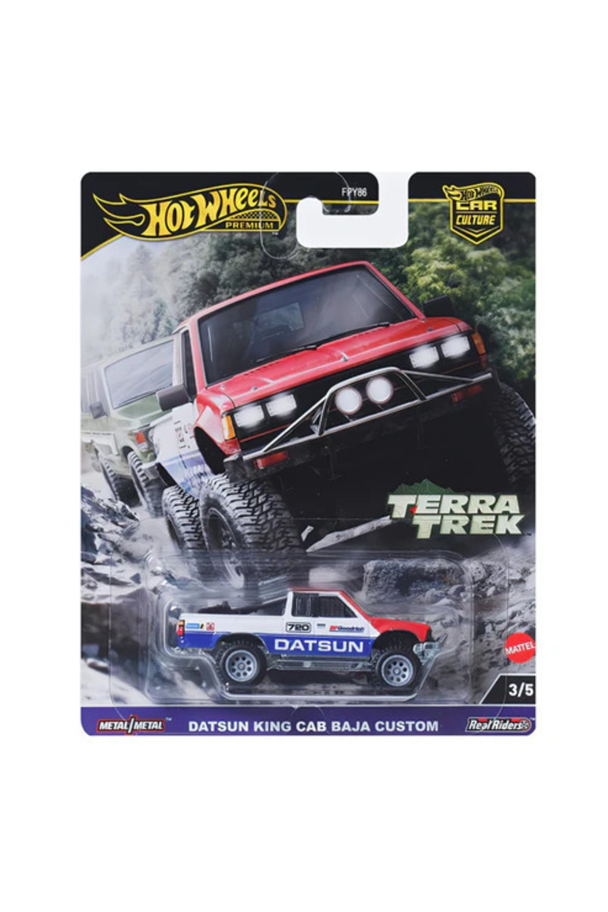 ماشین اسباب بازی فرهنگ خودرو ماشین‌های ممتاز DATSUN KING CAB BAJA CUSTOM HRV71 از ترکیه HOT WHEELS