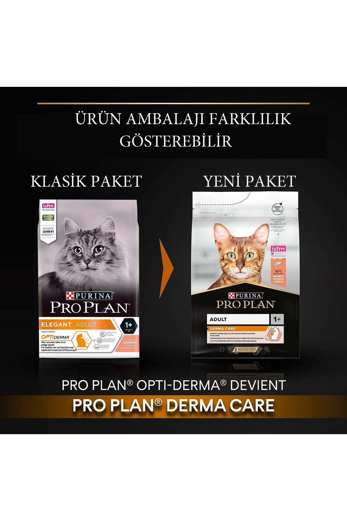 غذای خشک گربه پروپلن Pro Plan Derma Plus Adult، کنترل گلوله‌های مو، ۱۰ کیلوگرم