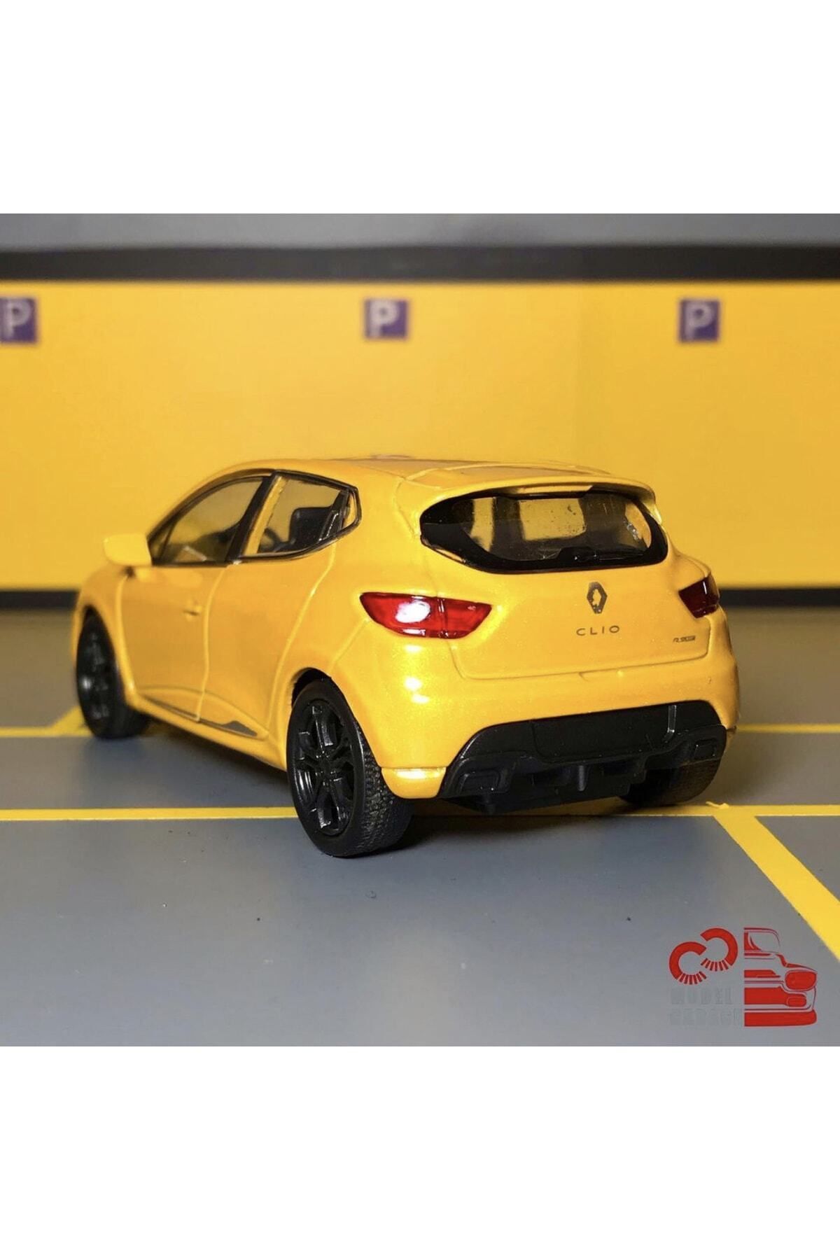 مدل خودرو RENAULT CLIO RS 1 36 SCALE C&amp;C MODEL GARAGE PULL &amp; DROP DIECAST METAL CAR TOY اورجینال WELLY