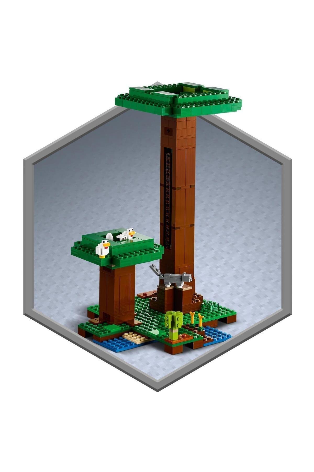 لگو و اسباب بازی های ساخت محور MINECRAFT MODERN TREE HOUSE 21174 مجموعه ساختمانی خانه درختی غول پیکر 909 PIECES از ترکیه LEGO
