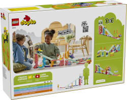 مجموعه ساختنی مسیرهای خلاقانه مسابقه‌ای لگو LEGO DUPLO مدل 10478، ۱۱۱ قطعه، حداقل سن ۳ سال