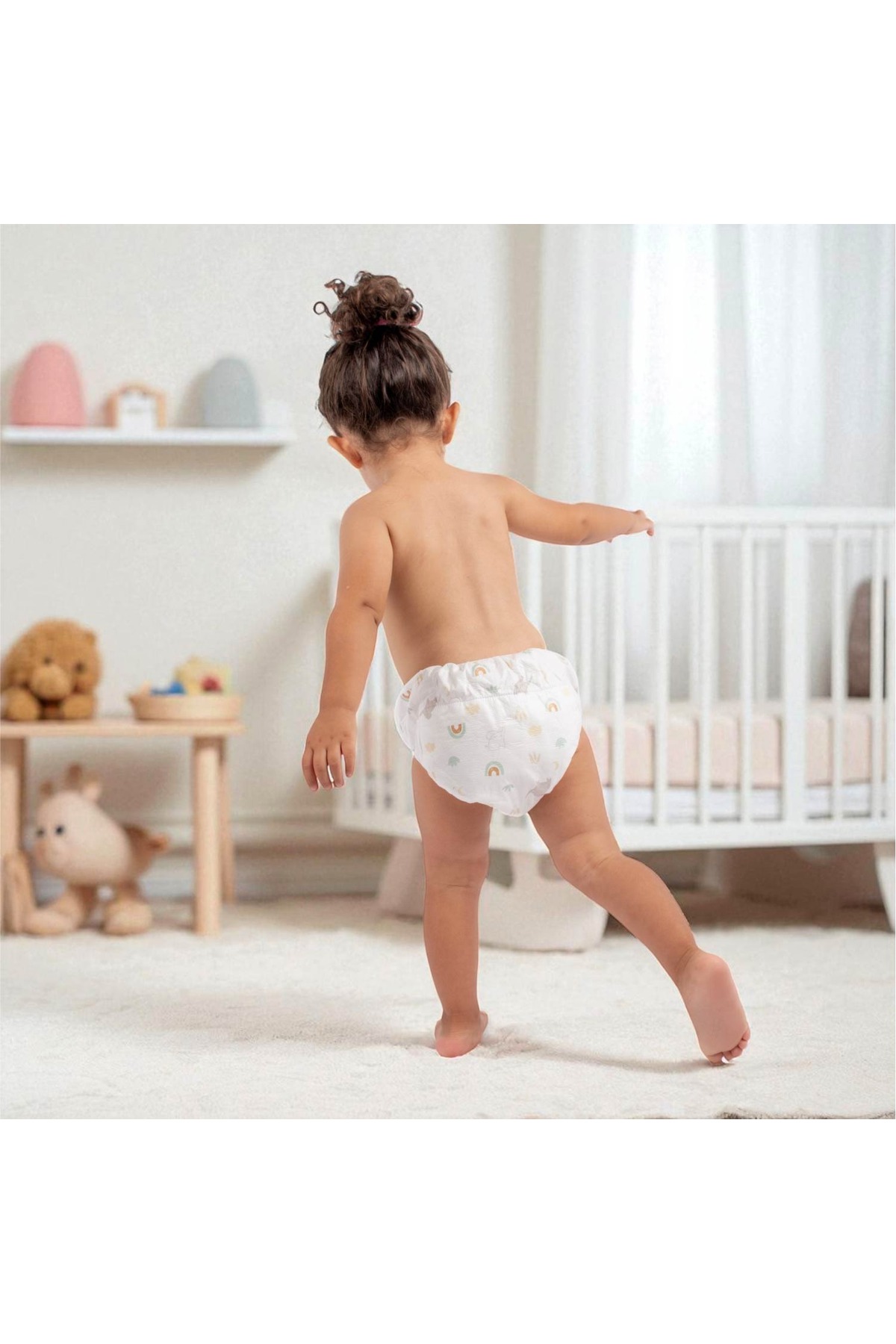 پوشک بچه شورت آموزشی SEVI ضد نشتی قابل شستشو با پد پنبه ای 4 تیکه اورجینال Mommyslab