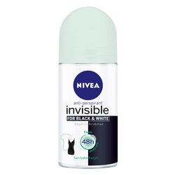 رول‌آن ضدتعریق زنانه نیوآ Nivea مدل Invisible Black & White Fresh حجم ۵۰ میلی‌لیتر