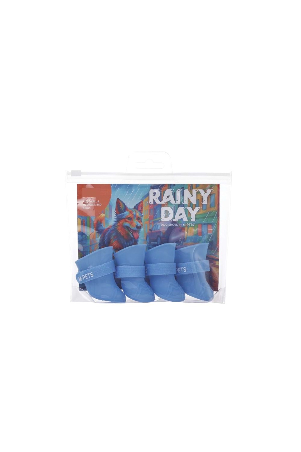 کفش سگ ام‌پتس M-PETS مدل Rainy Day، سایز M، آبی