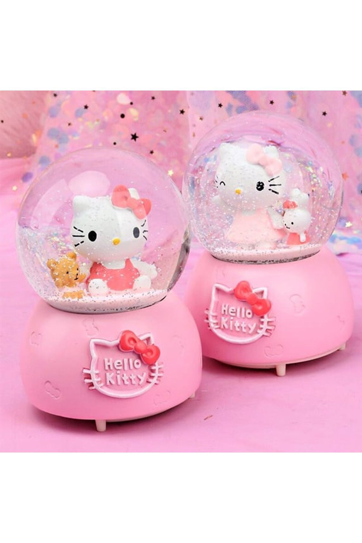گوی برفی HELLO SNOW GLOBE سایز متوسط ​​با چراغ و موسیقی 5159SERI از ترکیه Genel Markalar