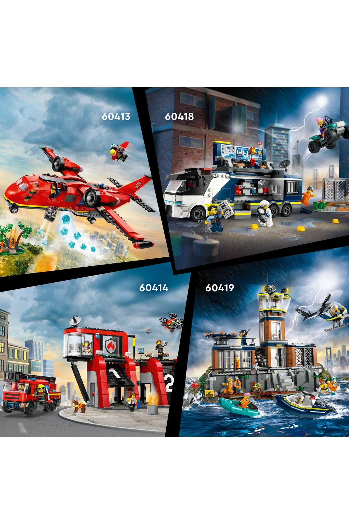 LEGO مجموعه ساخت شهر پلیس جزیره زندان 60419 7 سال و بالاتر (980 قطعه)