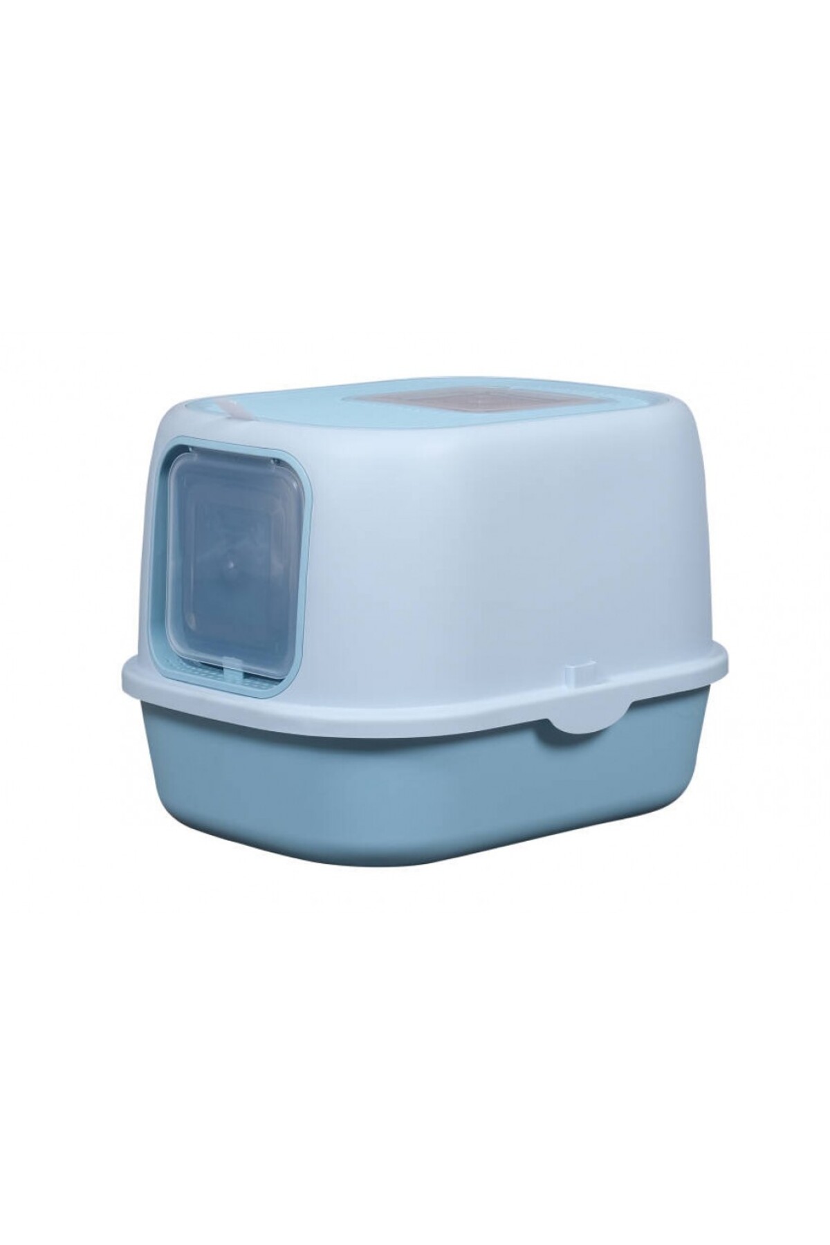 توالت سرپوشیده گربه پتس هوم PETS HOME مدل MSP-106، ۵۲×۴۰×۳۹ سانتی‌متر آبی