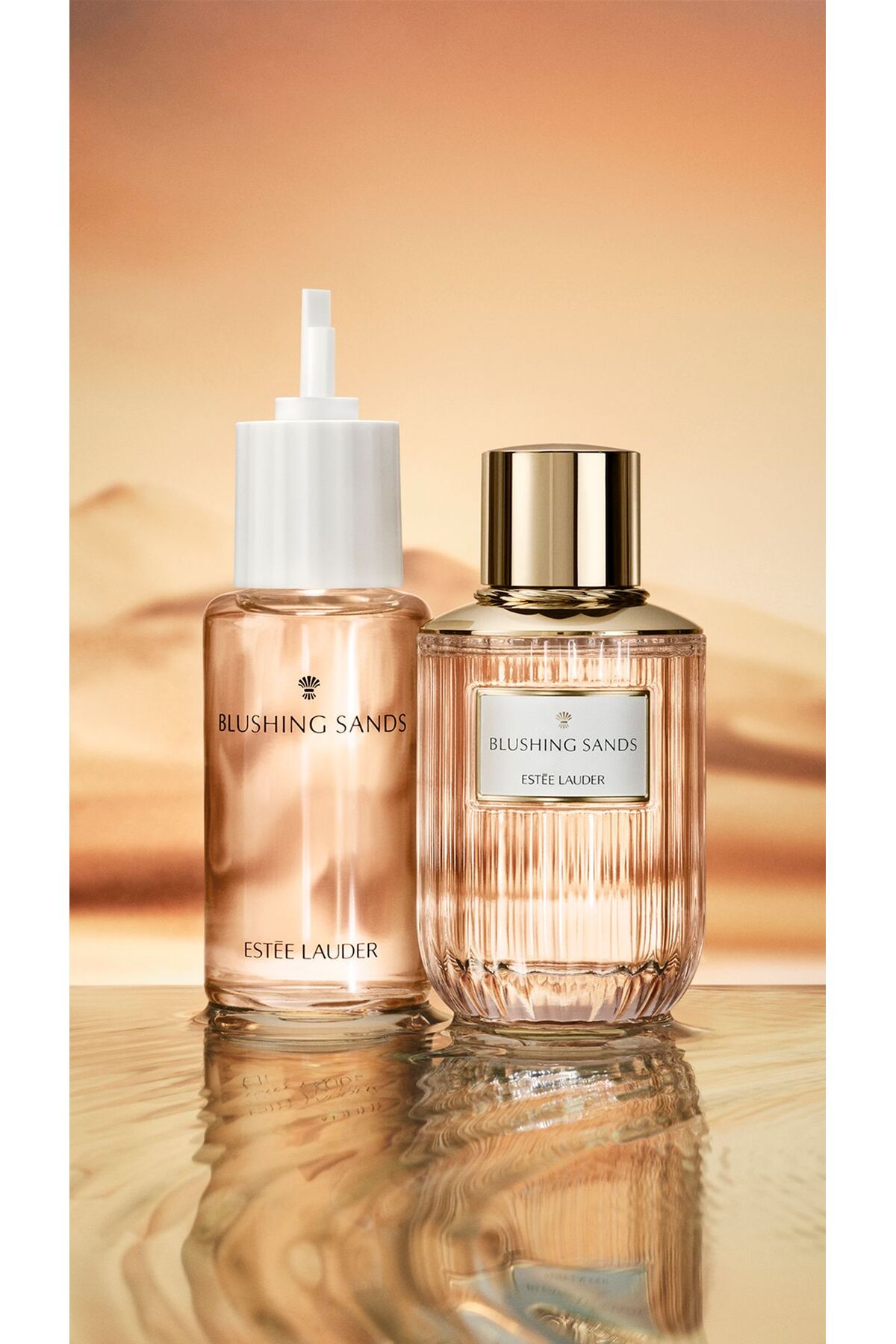 عطر زنانه BLOSHING SANDS ادوپرفیوم 40ML مجموعه رایحه لوکس بطری قابل استفاده Estee Lauder