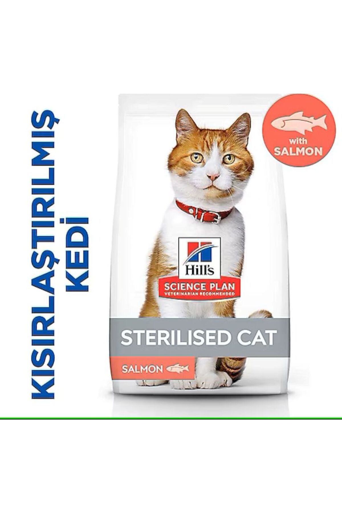 غذای خشک گربه هیلز Hill's SCIENCE PLAN با طعم سالمون، مخصوص گربه‌های بالغ عقیم‌شده 10 Kg
