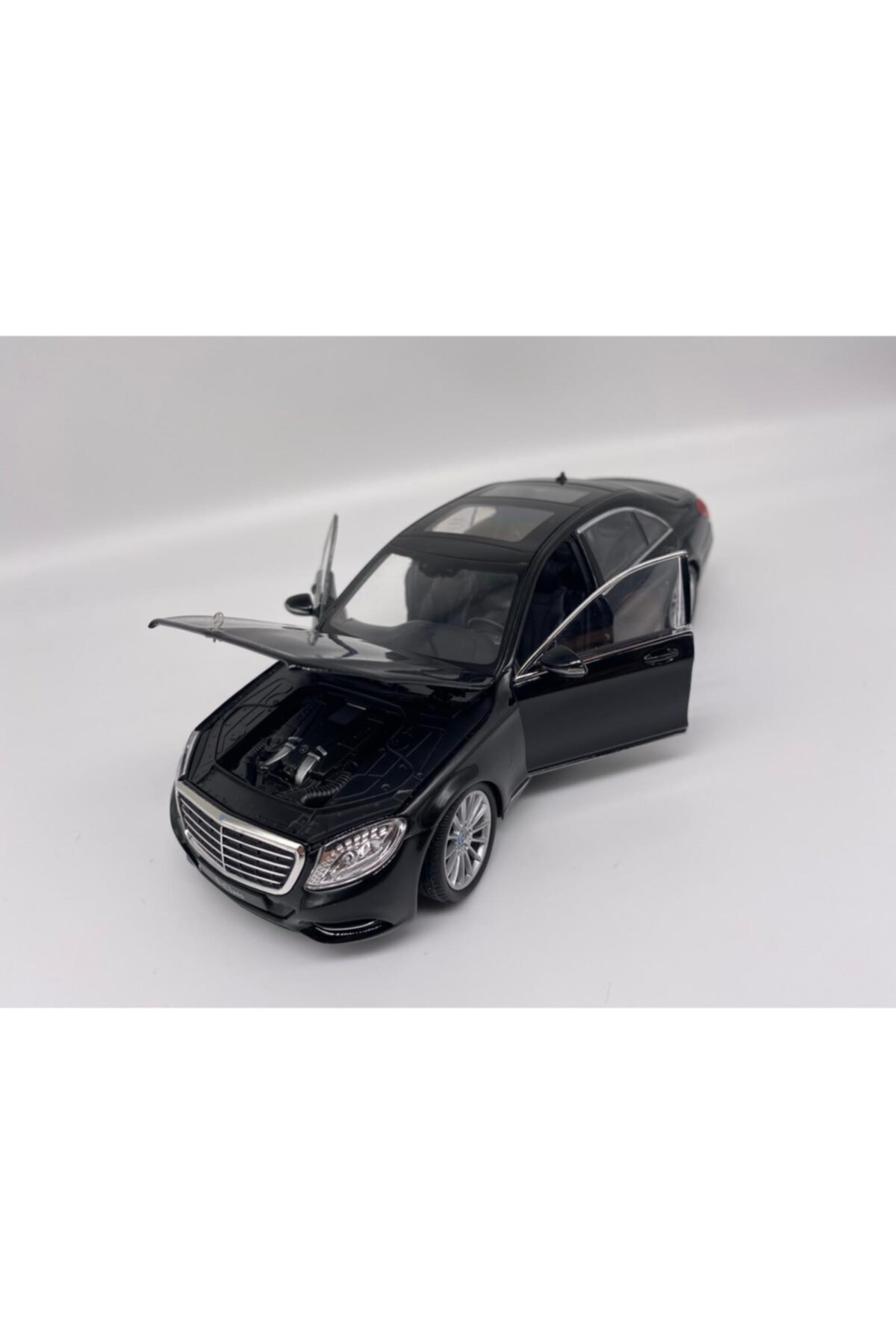 مدل خودرو 1:24 ماشین مرسدس بنز S CLASS مشکی DIECAST SCALE اورجینال WELLY