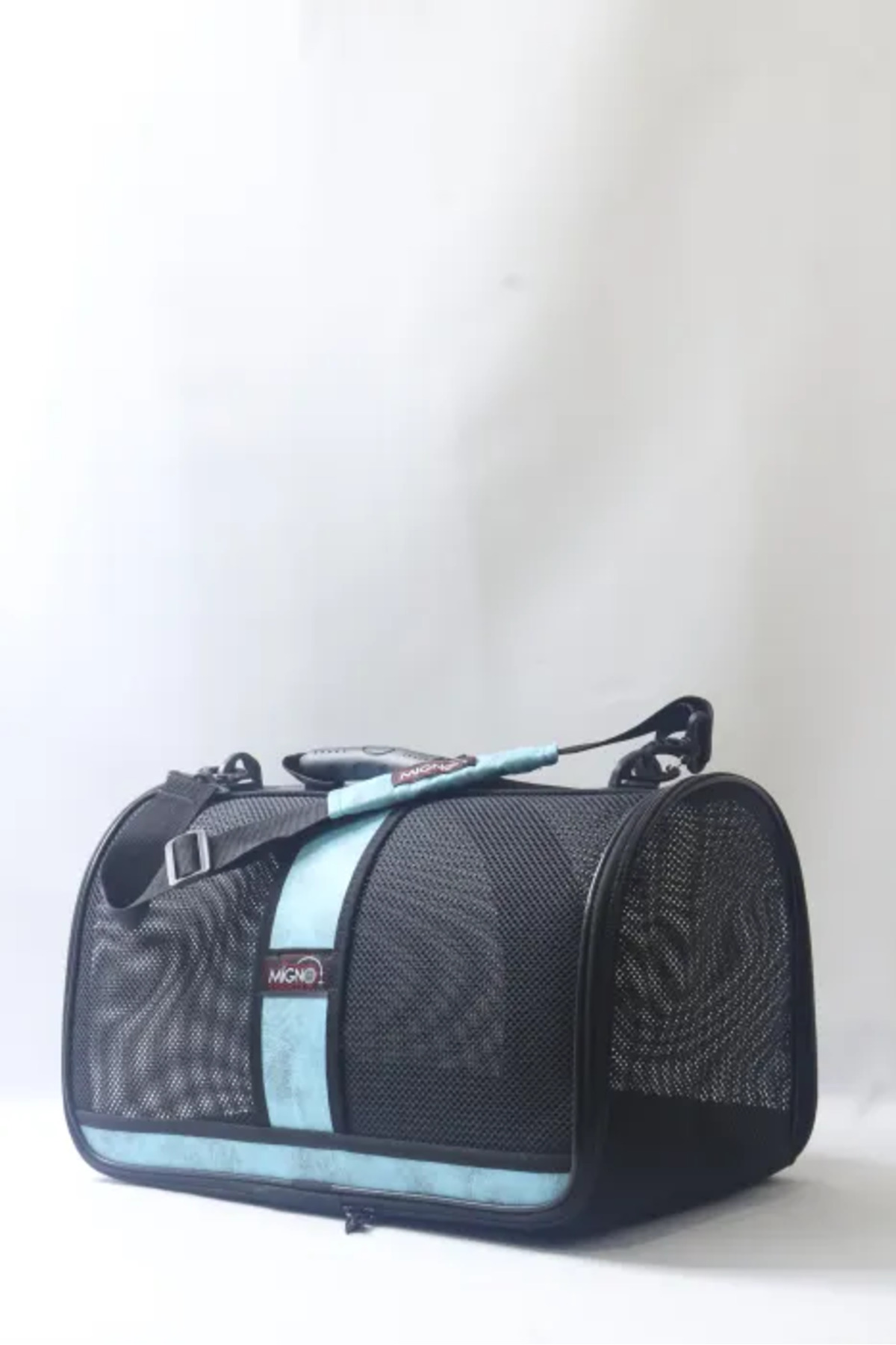 کیف حمل توری سگ و گربه FLYBAG Safir مدل SFR010، فیروزه‌ای، میگنو Migno