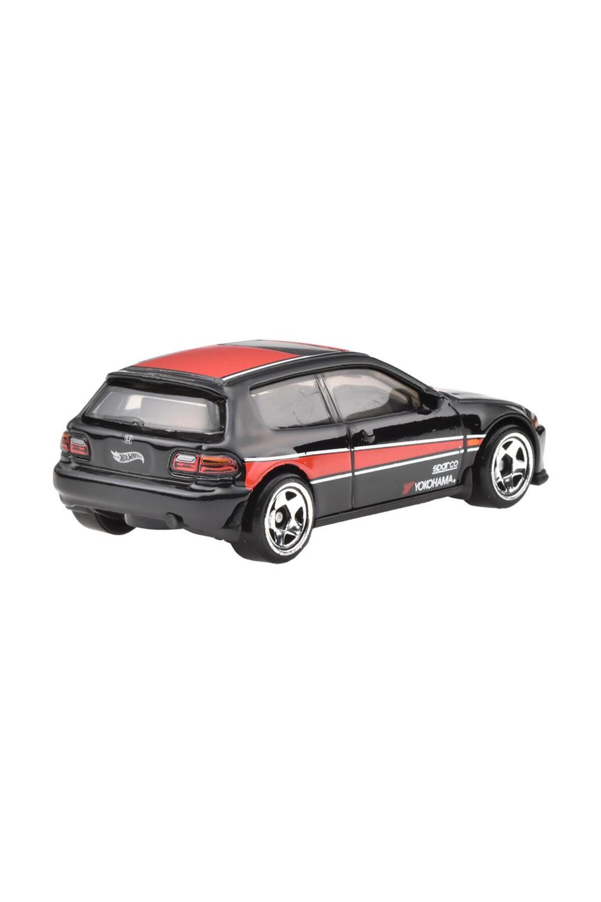 ماشین اسباب بازی خودروهای طرح دار صحنه خیابان دهه 90 92 HONDA CIVIC EC JCB56 از ترکیه HOT WHEELS