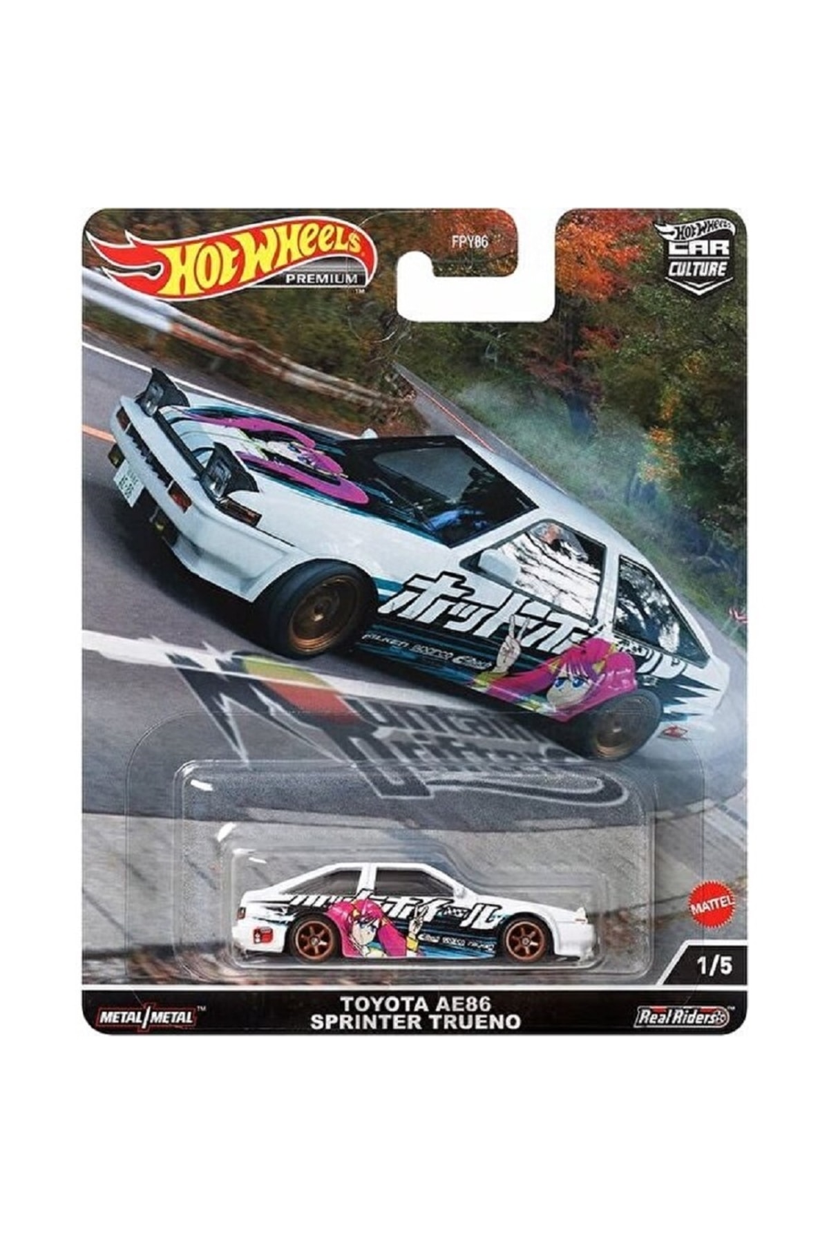 ماشین اسباب بازی HW CAR CULTURE CARS TOYOTA AE86 SPRINTER TRENO HCJ99 از ترکیه HOT WHEELS