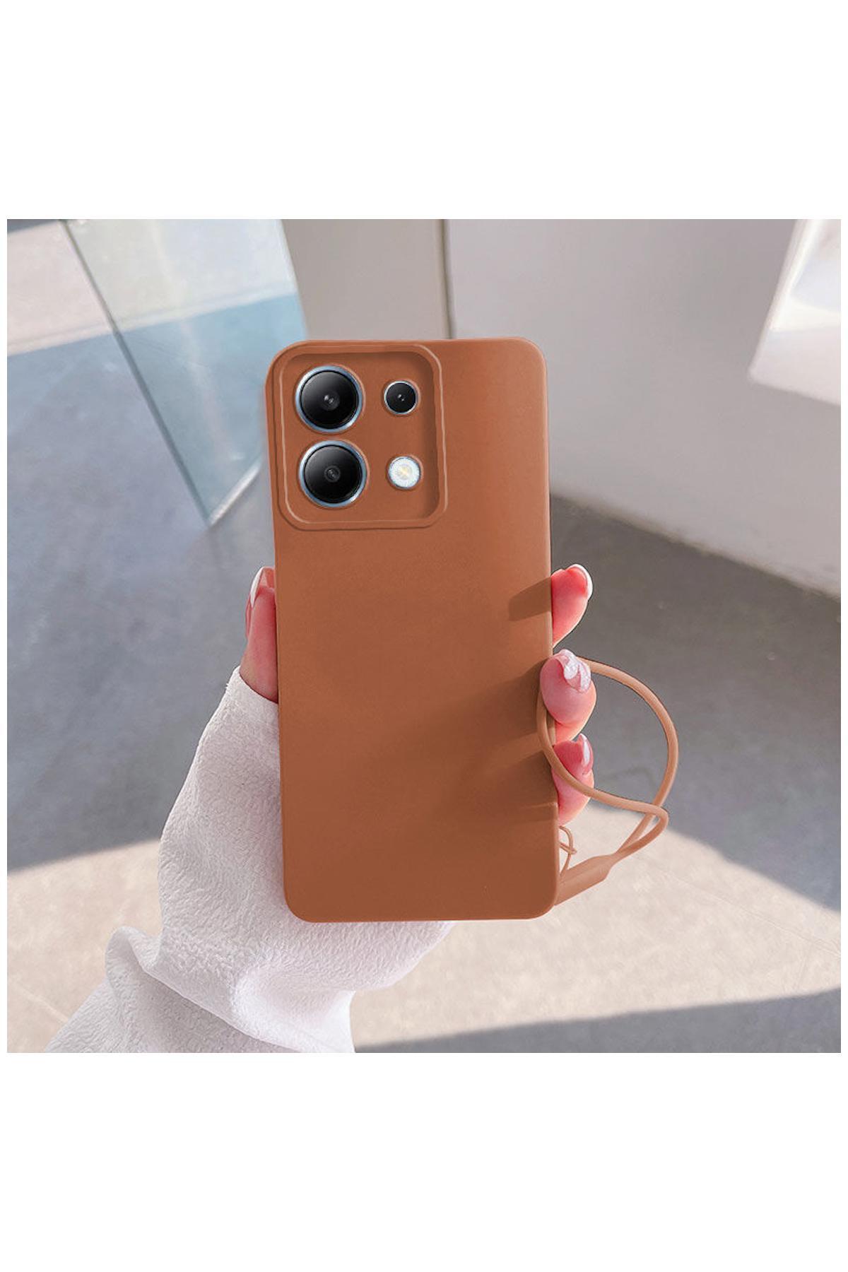 کاور و قاب محافظ شیائومی POCO X6 سازگار ZEBANA LOVE SOFT SILICONE CASE BROWN اورجینال Zebana