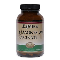 مکمل منیزیم گلیسینات لایف‌تایم LifeTime Q-Magnesium Glycinate، ۹۰ قرص