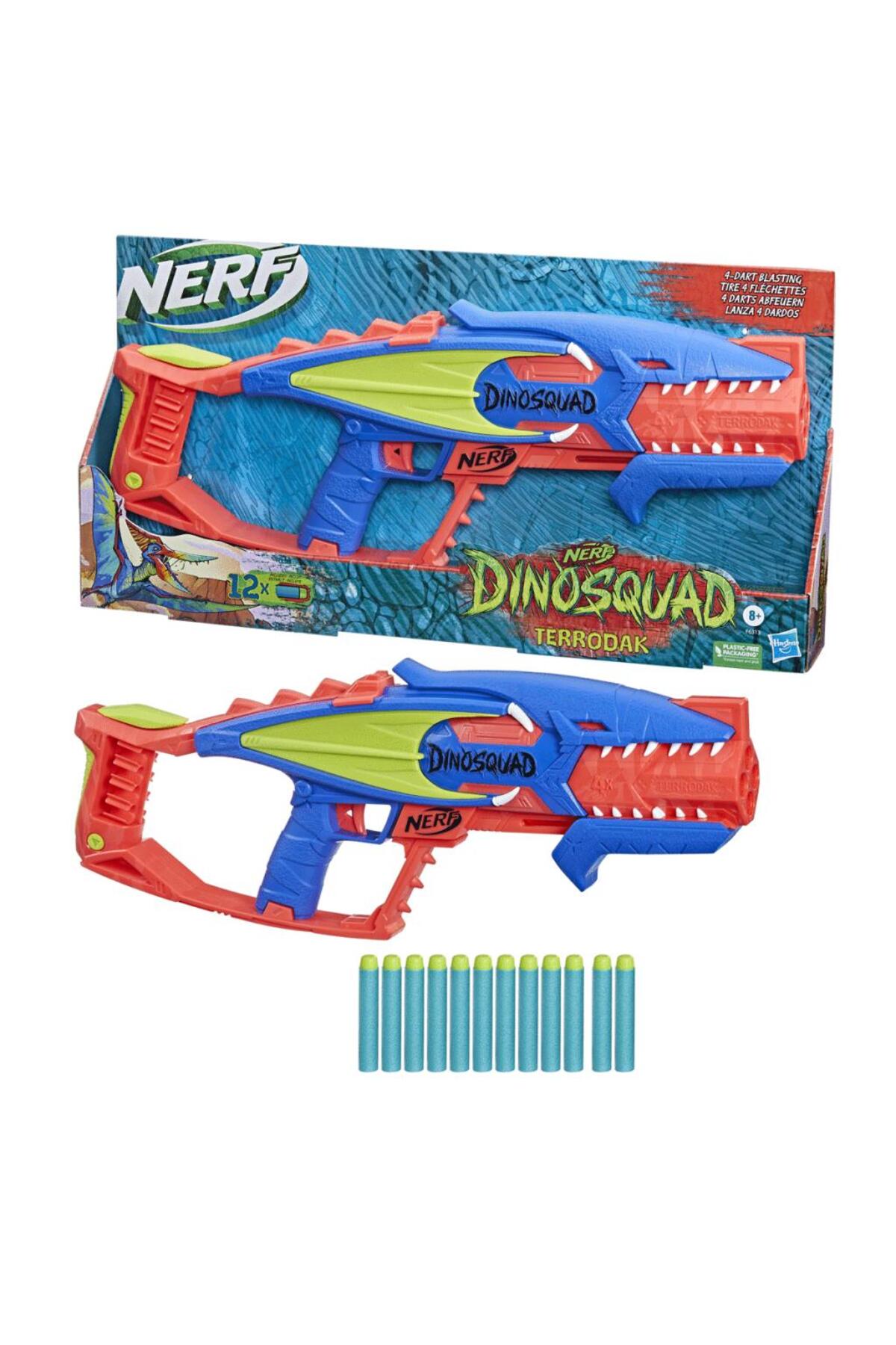 تفنگ های اسباب بازی و آب DINOSQUAD TERRODAK F6313 نرف اورجینال Nerf