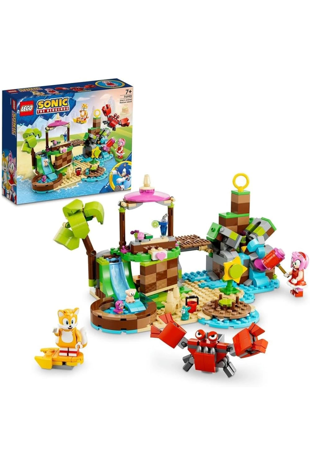 LEGO لگو Sonic The Hedgehog جزیره نجات حیوانات امی 76992 ست ساختمان اسباب بازی (388 قطعه)