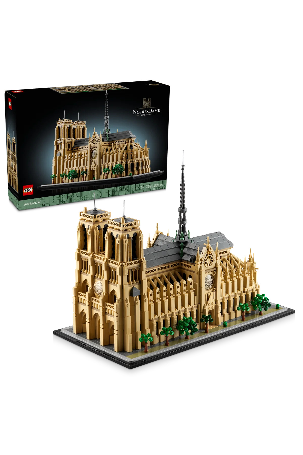 لگو و اسباب بازی های ساخت محور ® ARCHITECTURE NOTRE DAME CATHEDRAL 21061 18+ مدل BUILDING MODEL DECORATIVE 4383P اورجینال LEGO