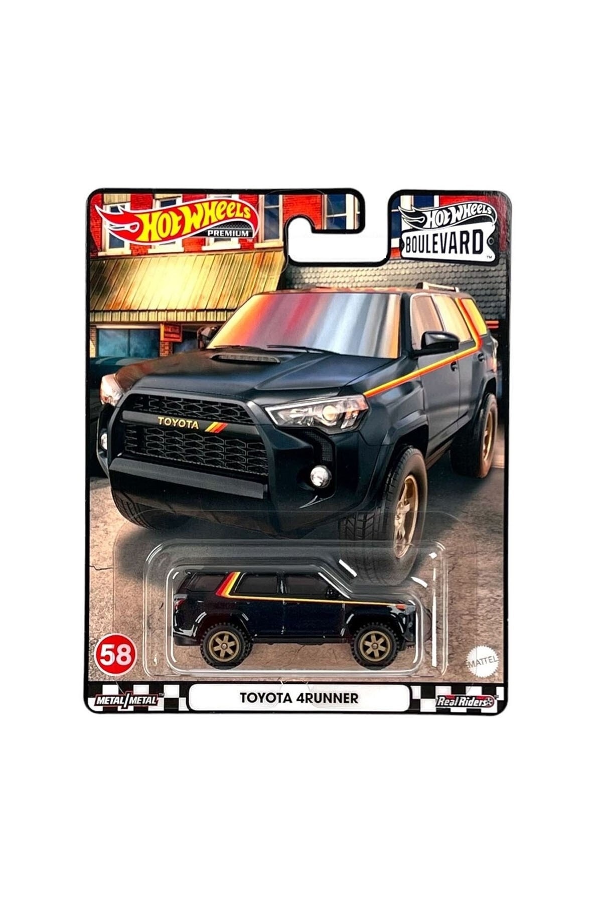 ماشین اسباب بازی وسایل نقلیه پریمیوم بلوار GJT68 HCR18 TOYOTA 4RUNNER هات ویلز اورجینال HOT WHEELS