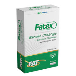 مکمل غذایی فتکس Fatex آر سی فارما RC Farma حاوی گارسینیا کامبوجیا، ال‌کارنیتین و کروم ۶۰ عدد کپسول