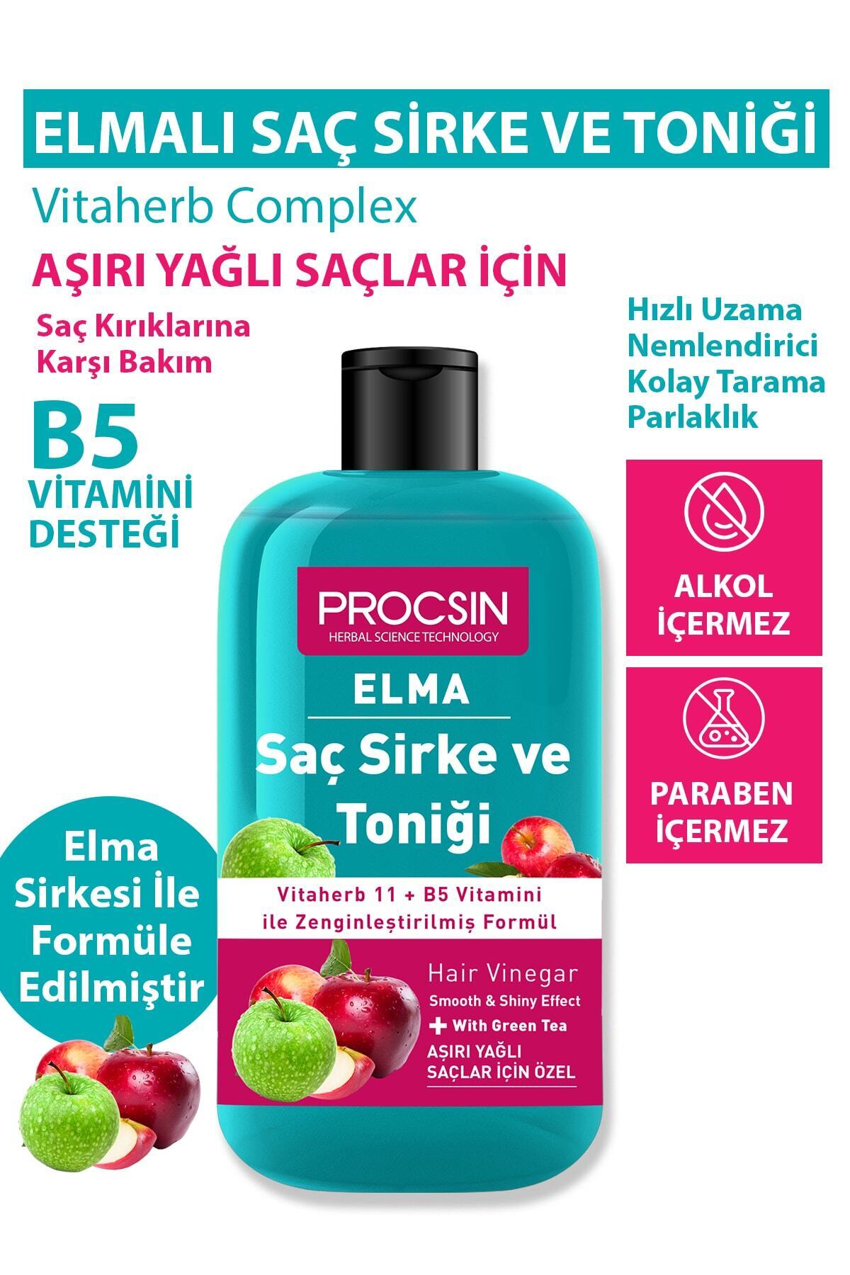 سرشار از انرژی سیب سرکه موی و تونیک 250 میلی لیتر پروکسین PROCSIN
