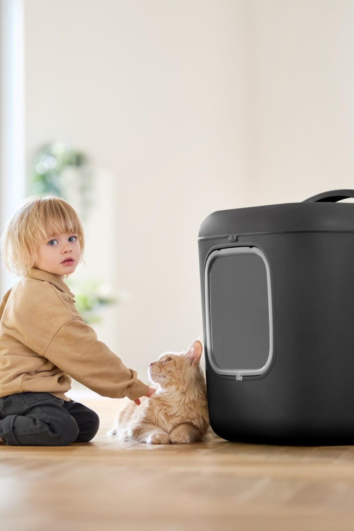 توالت سرپوشیده گربه روتو Rotho Biala XL خاکستری