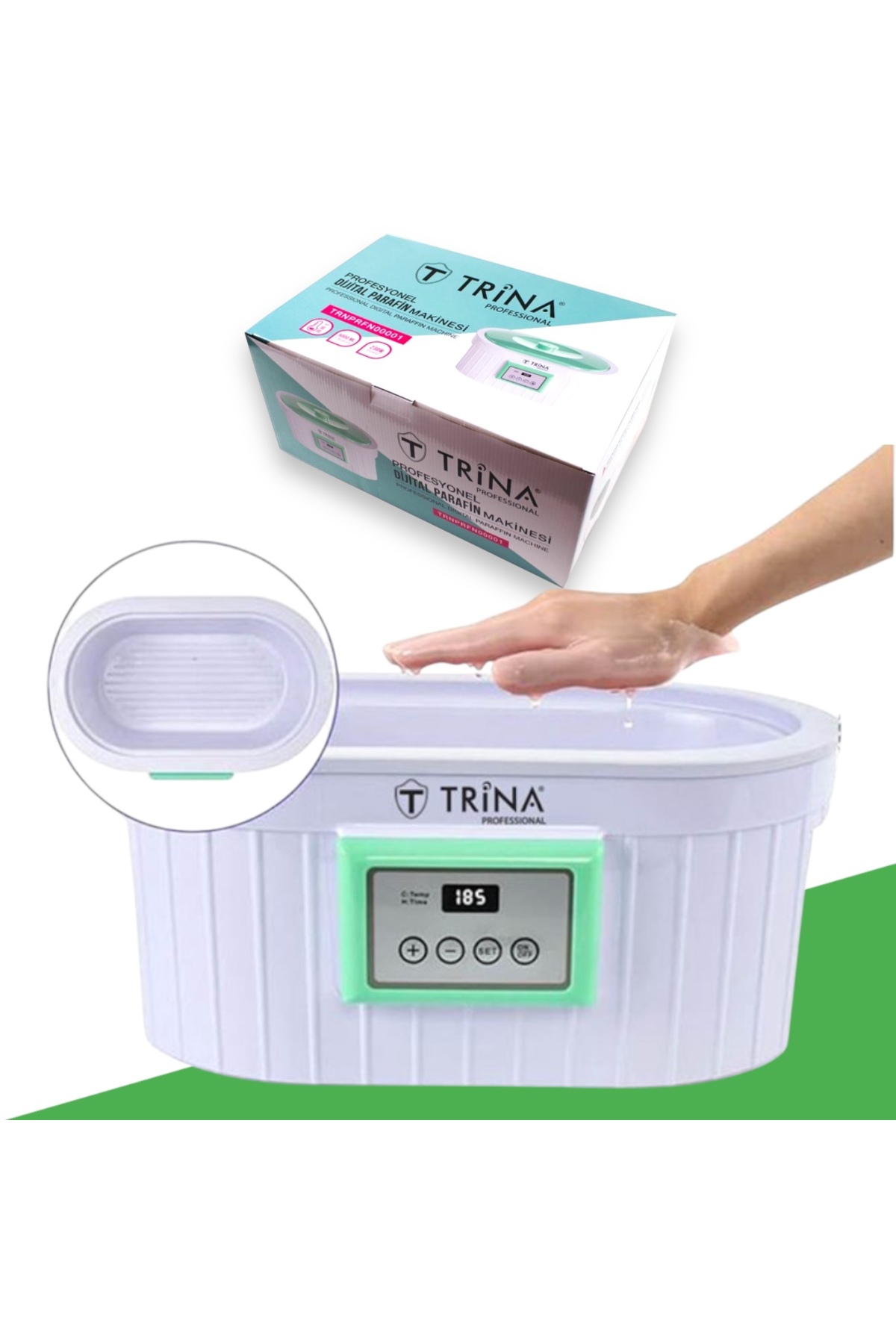 ست مانیکور و پدیکور دستگاه پارافین دیجیتال 001 اورجینال Trina