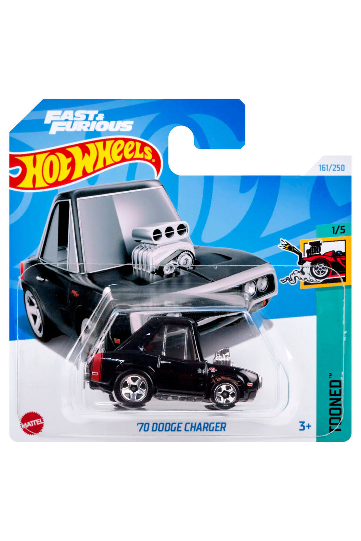 ماشین اسباب بازی SINGLE CARS 70 DODGE CHARGER HTB40 هات ویلز اورجینال HOT WHEELS