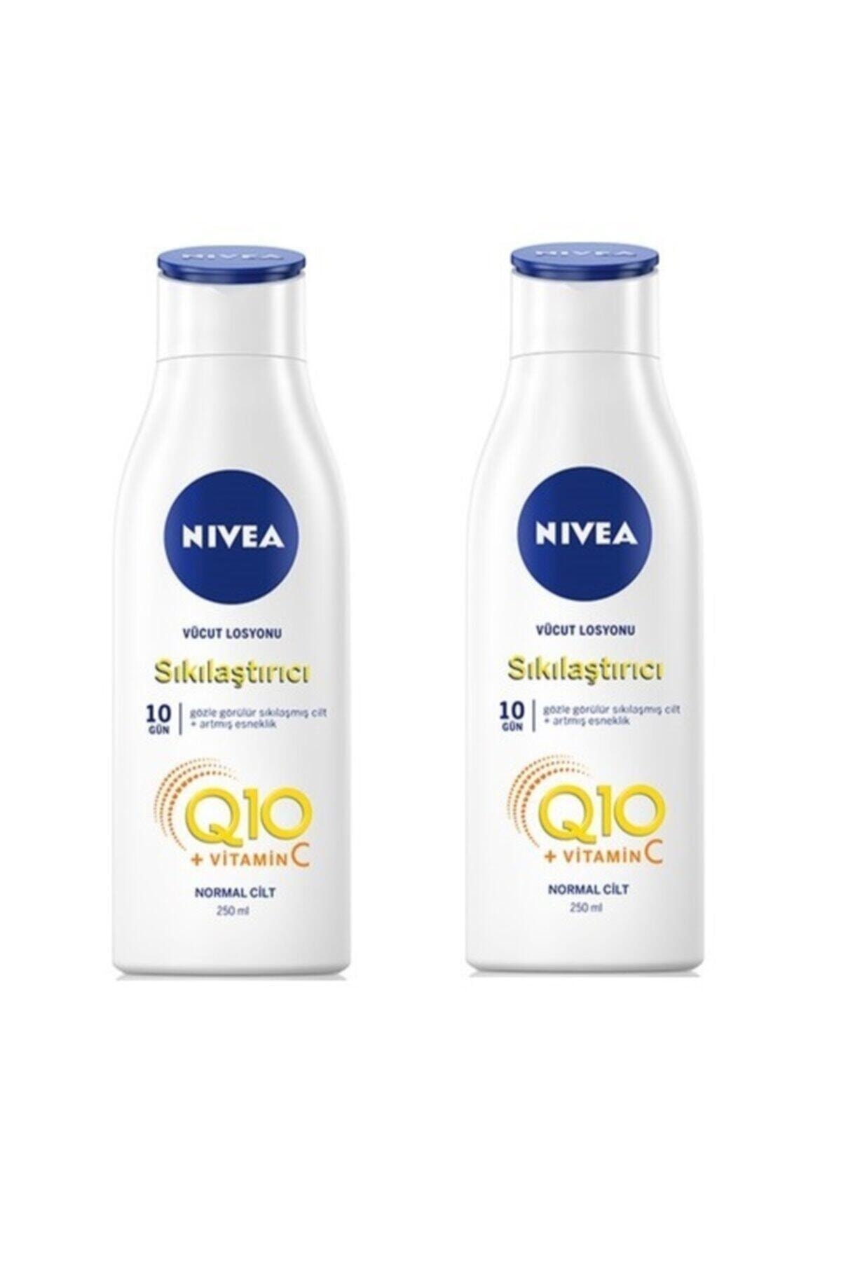 NIVEA لوسیون بدن ضد چین و چروک انعطاف‌پذیری Q10 بسته 2 لیتری 250+250 میلی‌لیتر