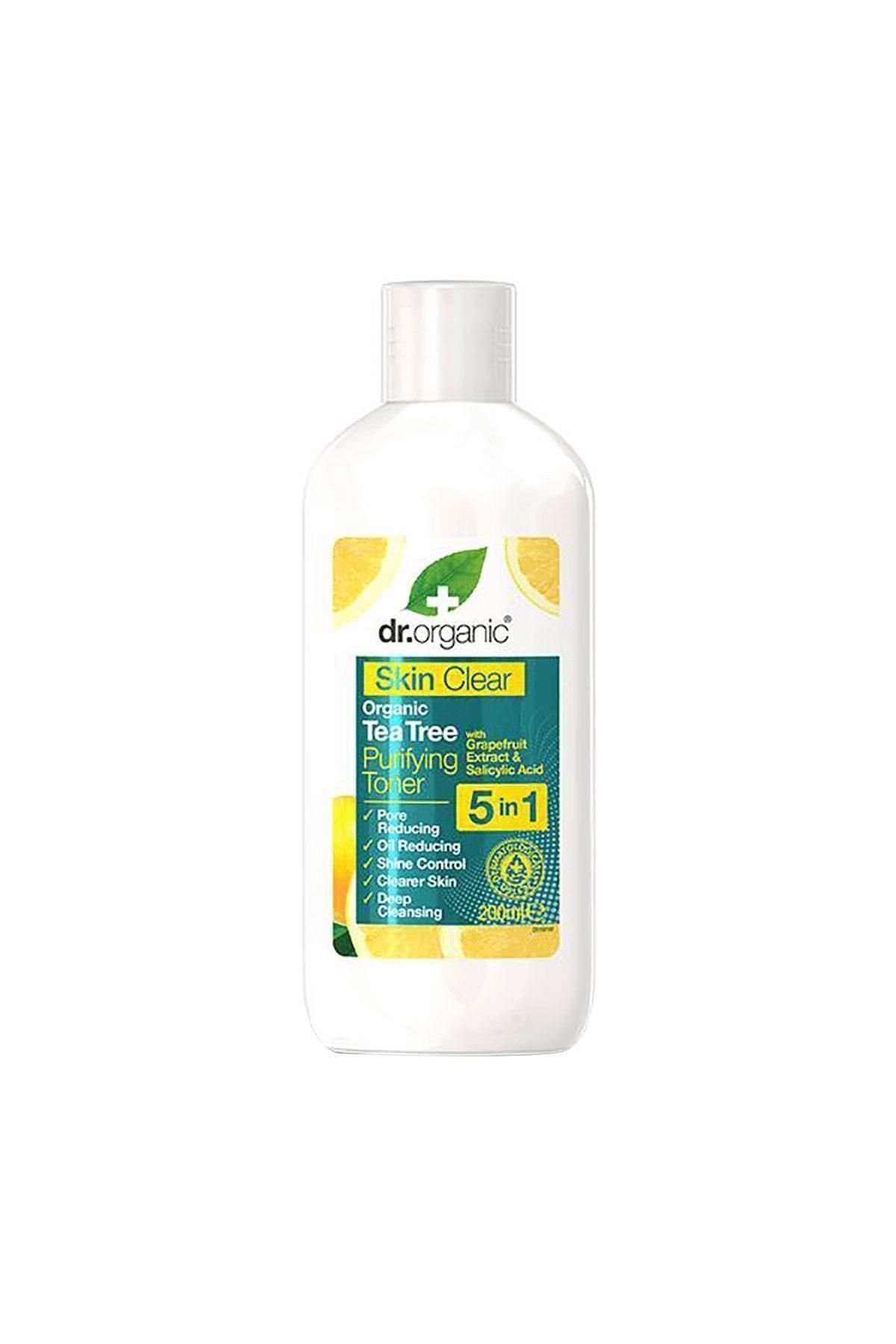 Dr. Organic تونیک پاک‌کننده پوست 200 میلی‌لیتر