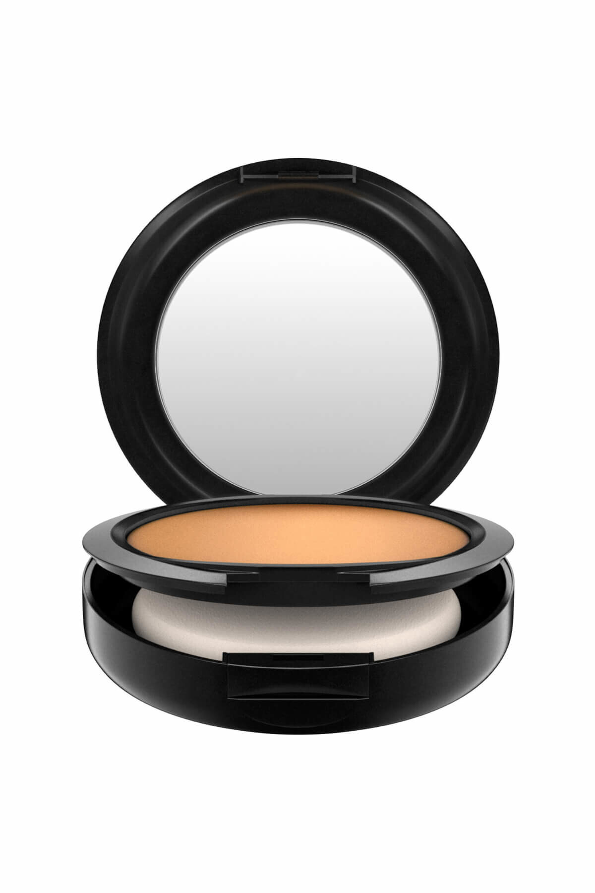 پنکک استودیو فیکس studio fix powder plus foundation مدل NC45 برنز عمیق با ته رنگ هلویی حجم 15 میل مک MAC