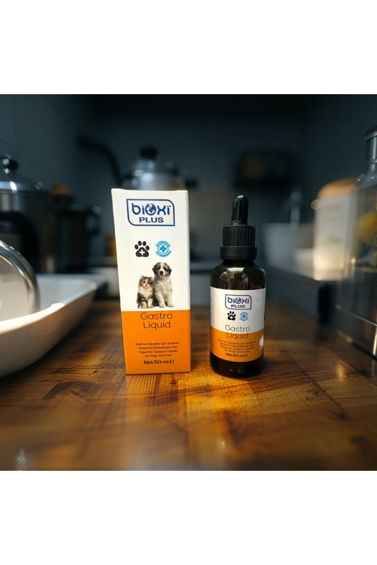 مکمل مایع پشتیبان گوارش گربه و سگ بایوکسی Bioxi GastroLiquid، ۵۰ میلی‌لیتر