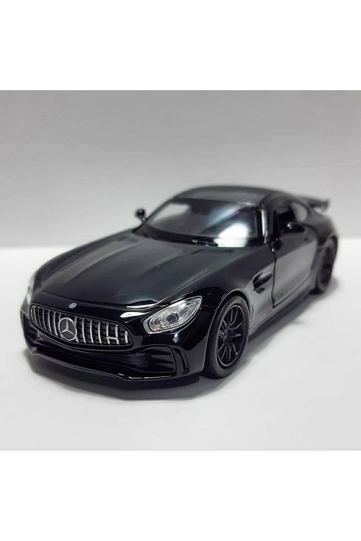 مدل خودرو 1.36 SCALE WELLY BRAND LICENSED MERCEDES AMG GTR BLACK COLOR 12CM MEDEL METAL CAR از ترکیه WELLY