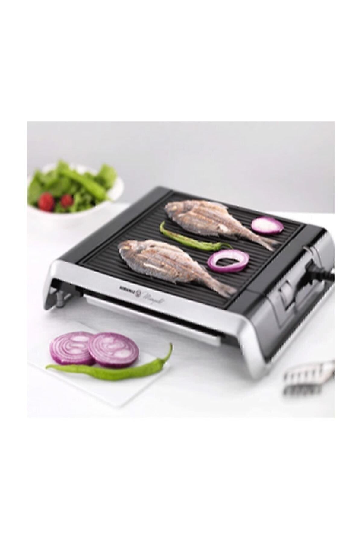 گریل برقی کباب پز گرانیت سیاه BBQ A333 02 اورجینال KORKMAZ