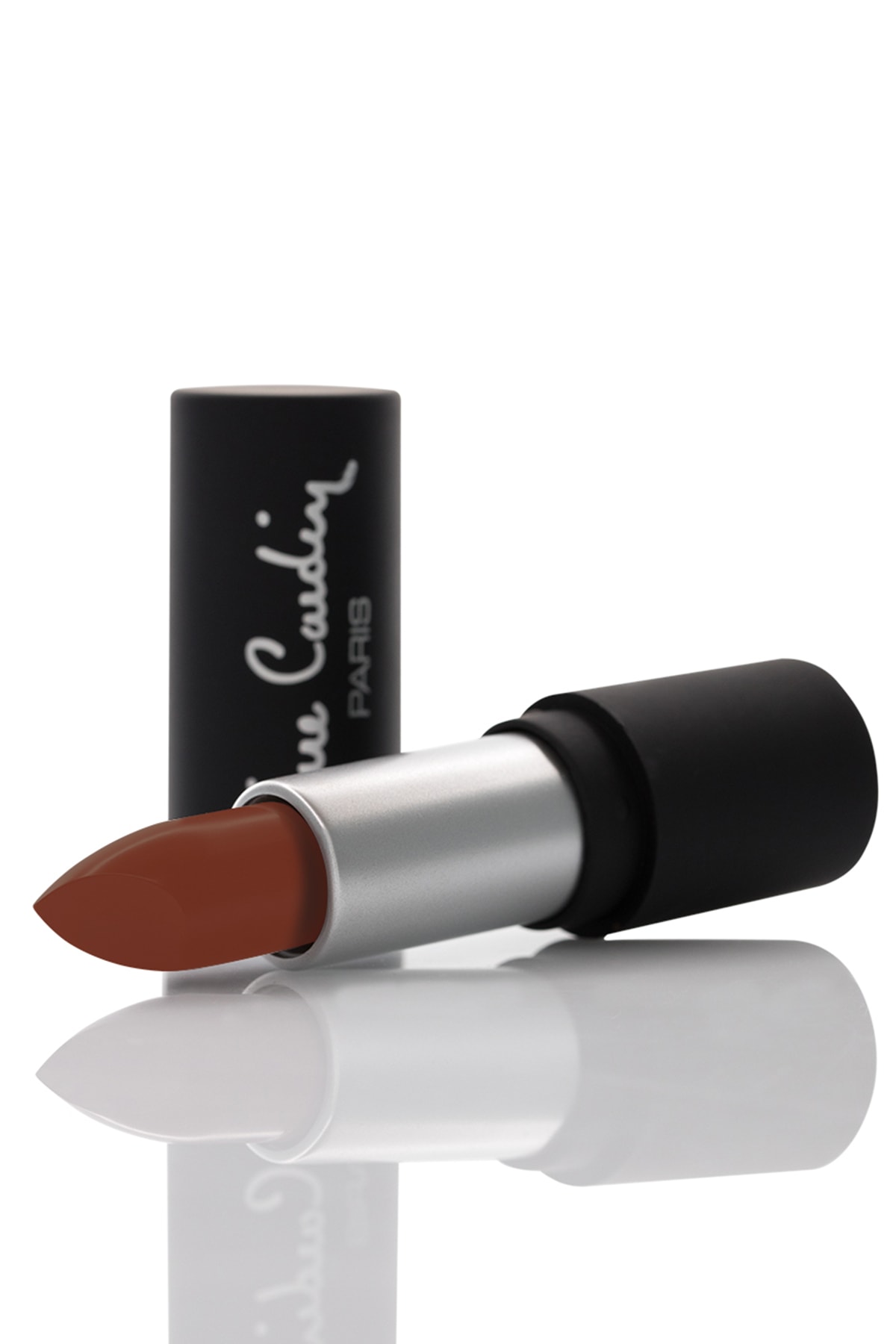 رژ لب مات با لمس شيفون رنگ قهوه‌ای مدل Aurora 184 پیررا کاردین Pierre Cardin