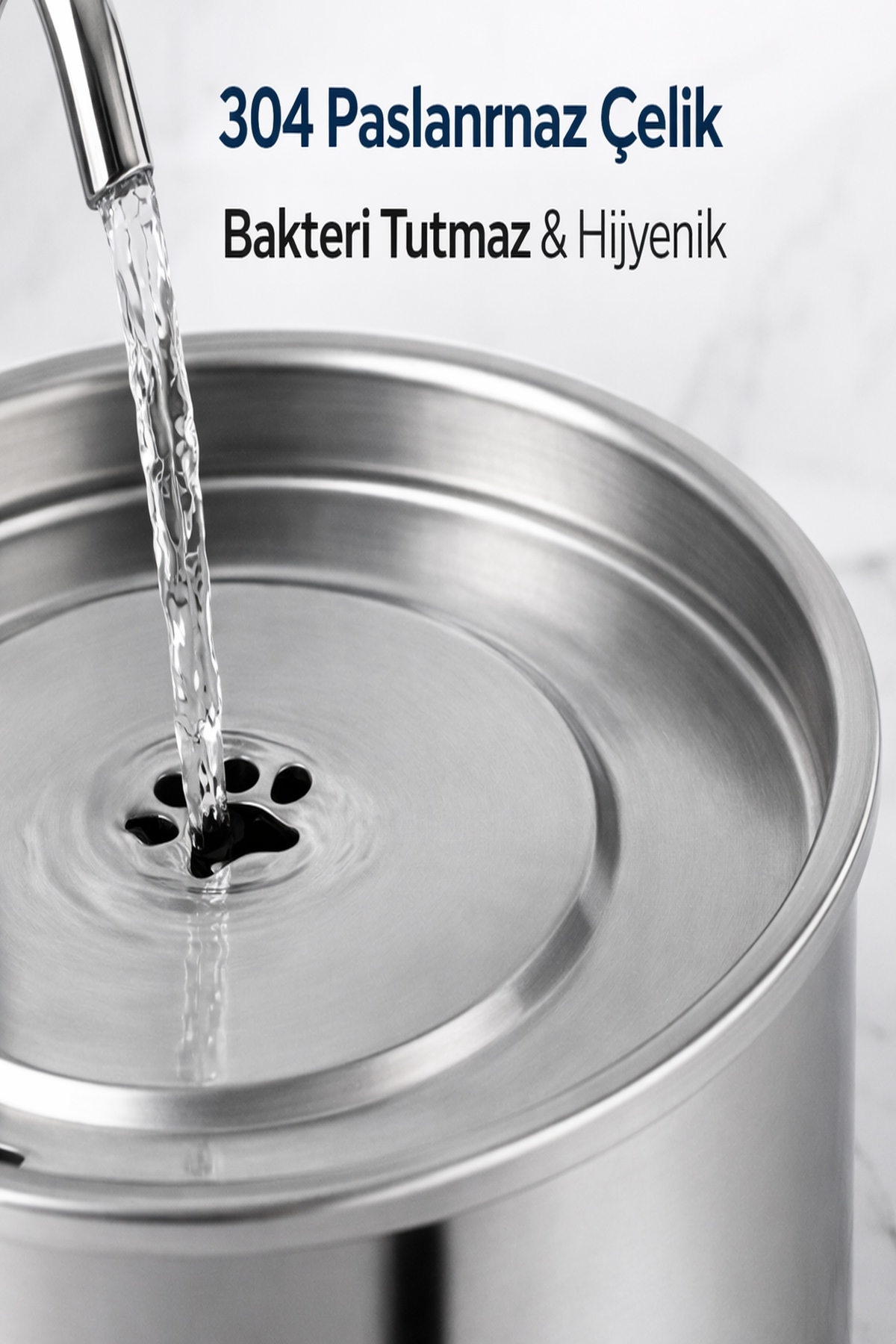 آبخوری فواره‌ای خودکار گربه و سگ اومو Oumo، ۲٫۳ لیتری استیل 2.3 L