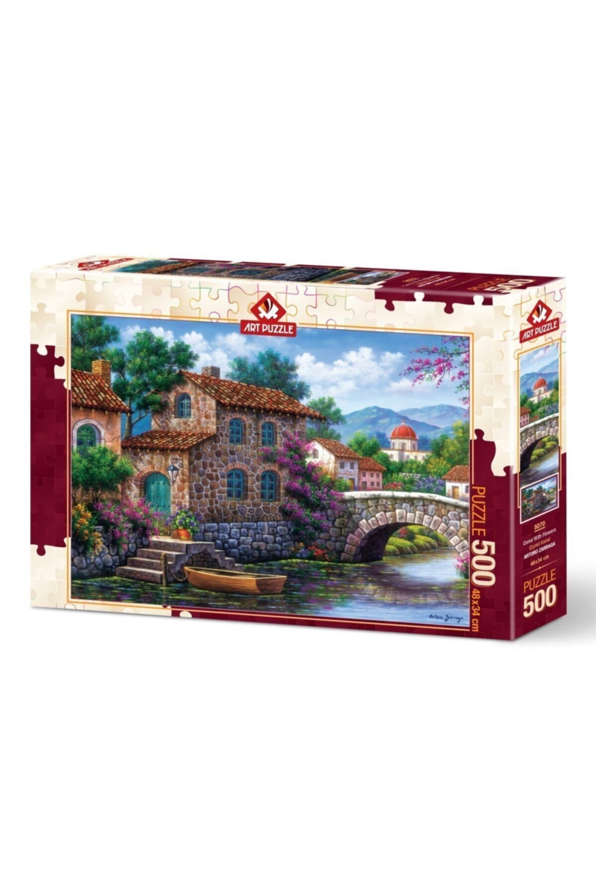 پازل کانال گل 5070 500 قطعه اورجینال ارت Art Puzzle