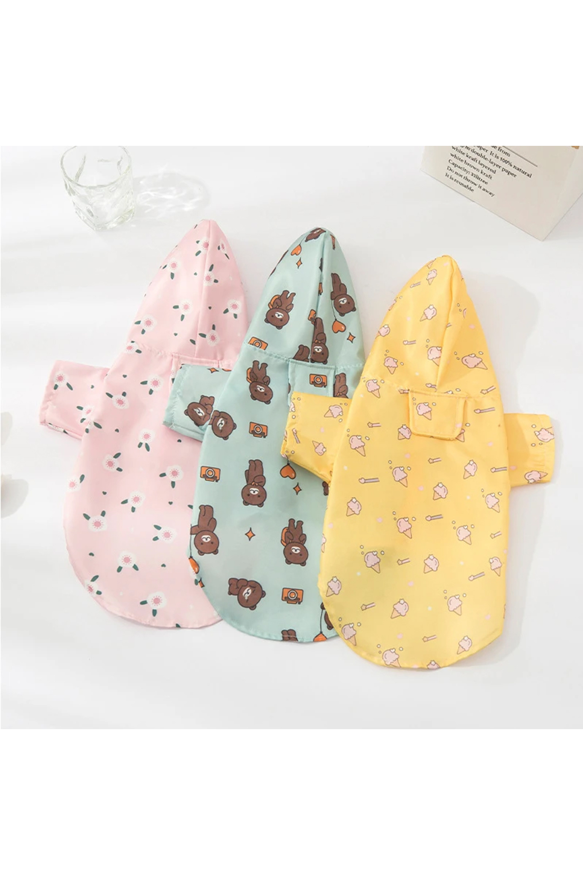 بارانی سگ دولچه پتس Dolce Pets مدل Ice Cream، آبی