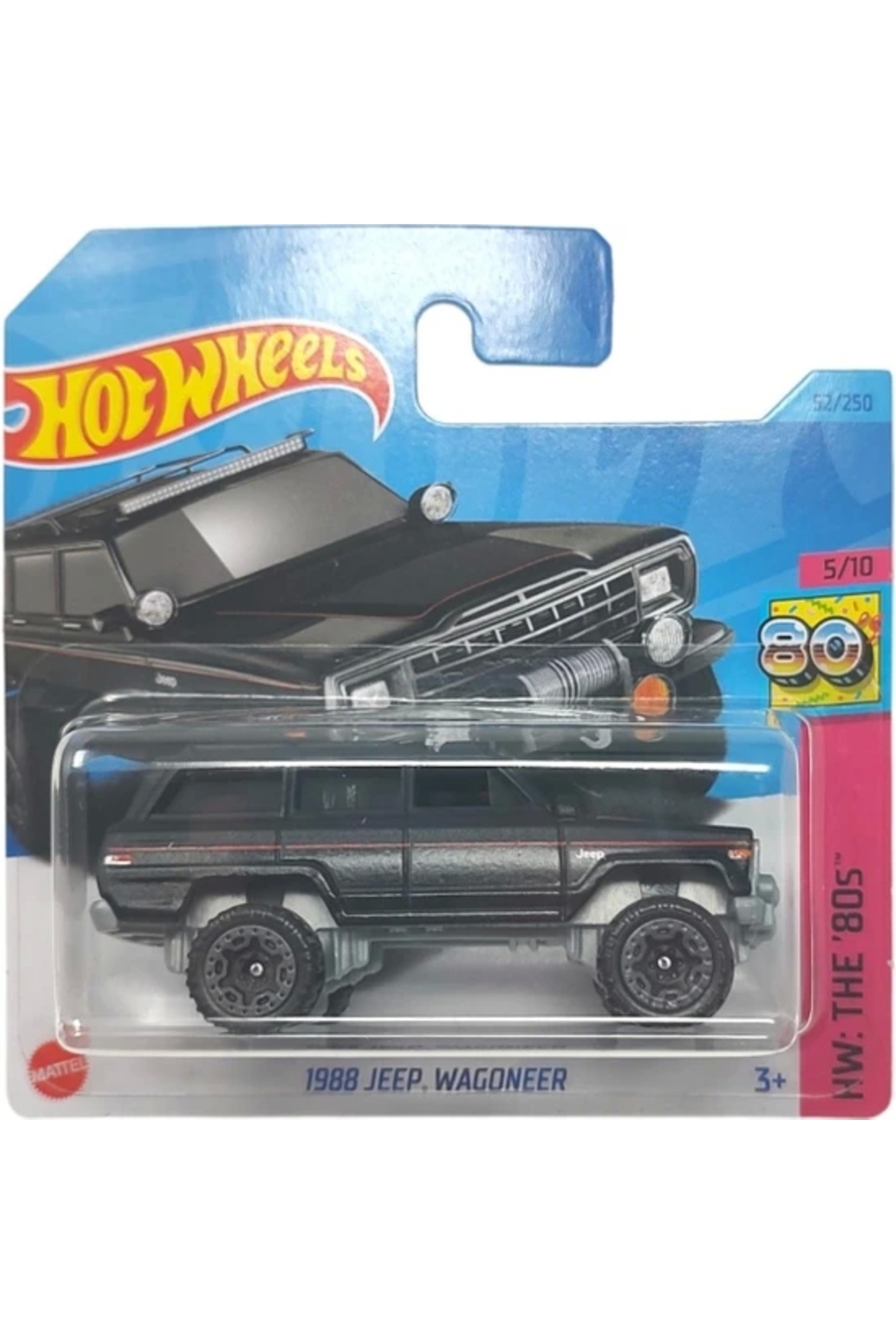 ماشین اسباب بازی SINGLE CARS 1988 JEEP WAGONEER HKJ63 هات ویلز اورجینال HOT WHEELS