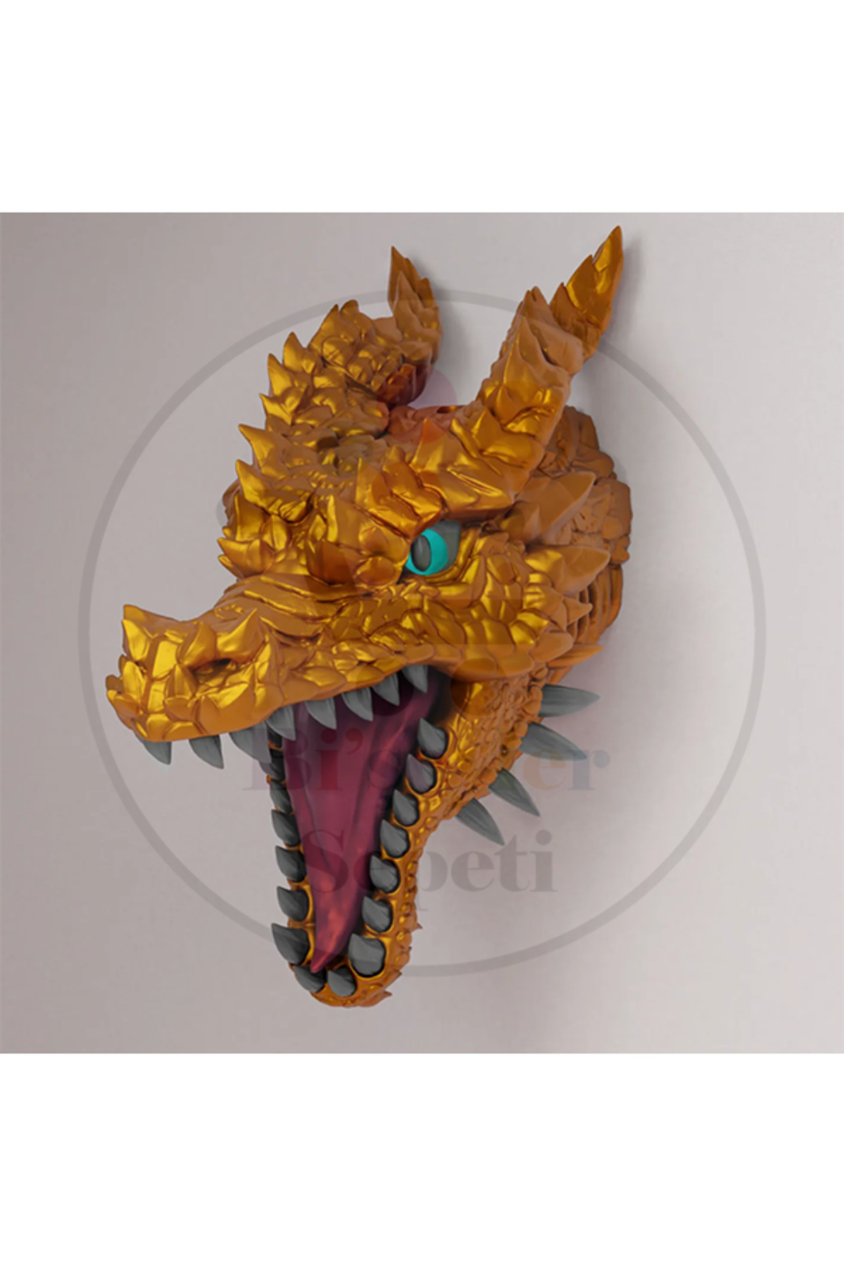 فیگور واقعی CHARIZARD DRAGON HEAD شکل سر اژدها 40 سانتی متر اندازه GIANT Bi'şeyler Sepeti