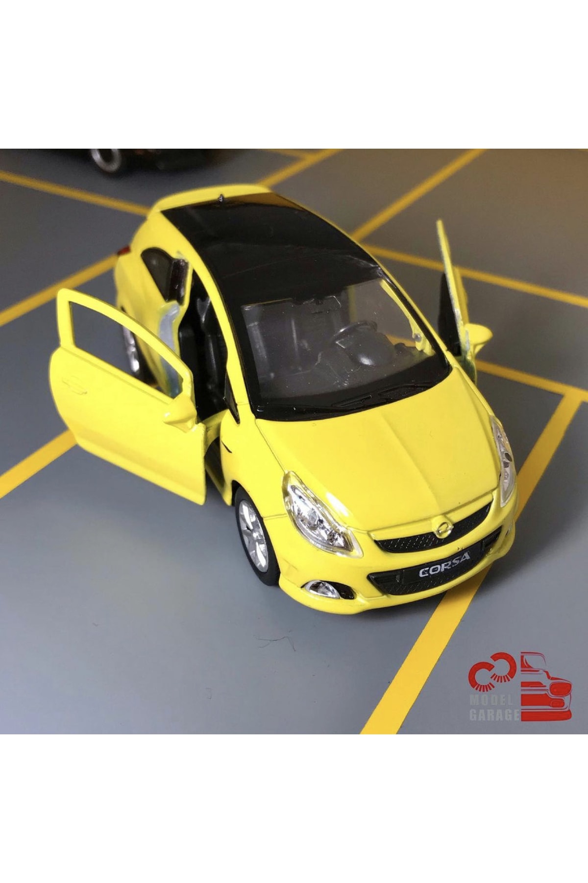 مدل خودرو OPEL CORSA OPC 1 36 SCALE C&amp;C MODEL GARAGE PULL DROP DIECAST METAL TOY CAR اورجینال Genel Markalar