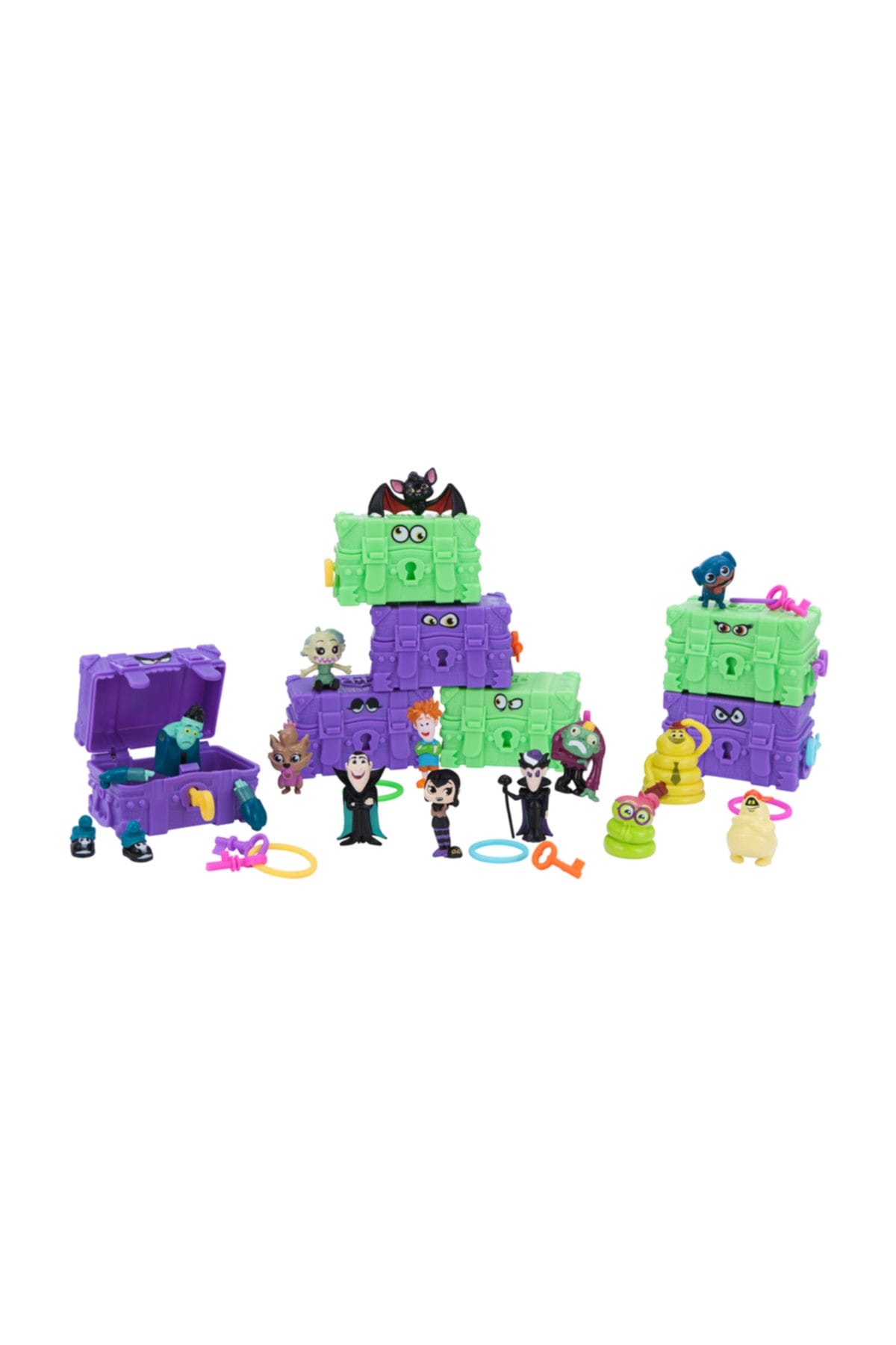 اسباب بازی های فیگور دیگر MONSTER MAYHEM SURPRISE CHESTS اورجینال Hotel Transylvania