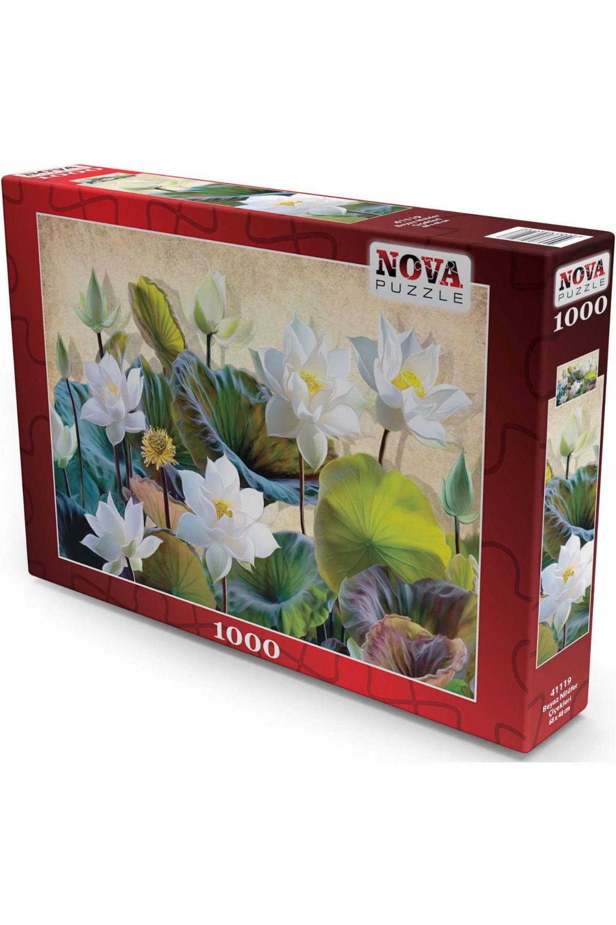 پازل 1000 تکه گل نیلوفر آبی از ترکیه Nova Puzzle