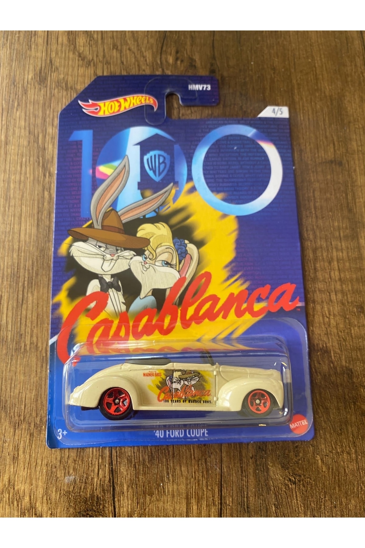 ماشین اسباب بازی 100 مین سال WB LONG CARD SERIES ‘40 کوپه هات ویلز اورجینال HOT WHEELS