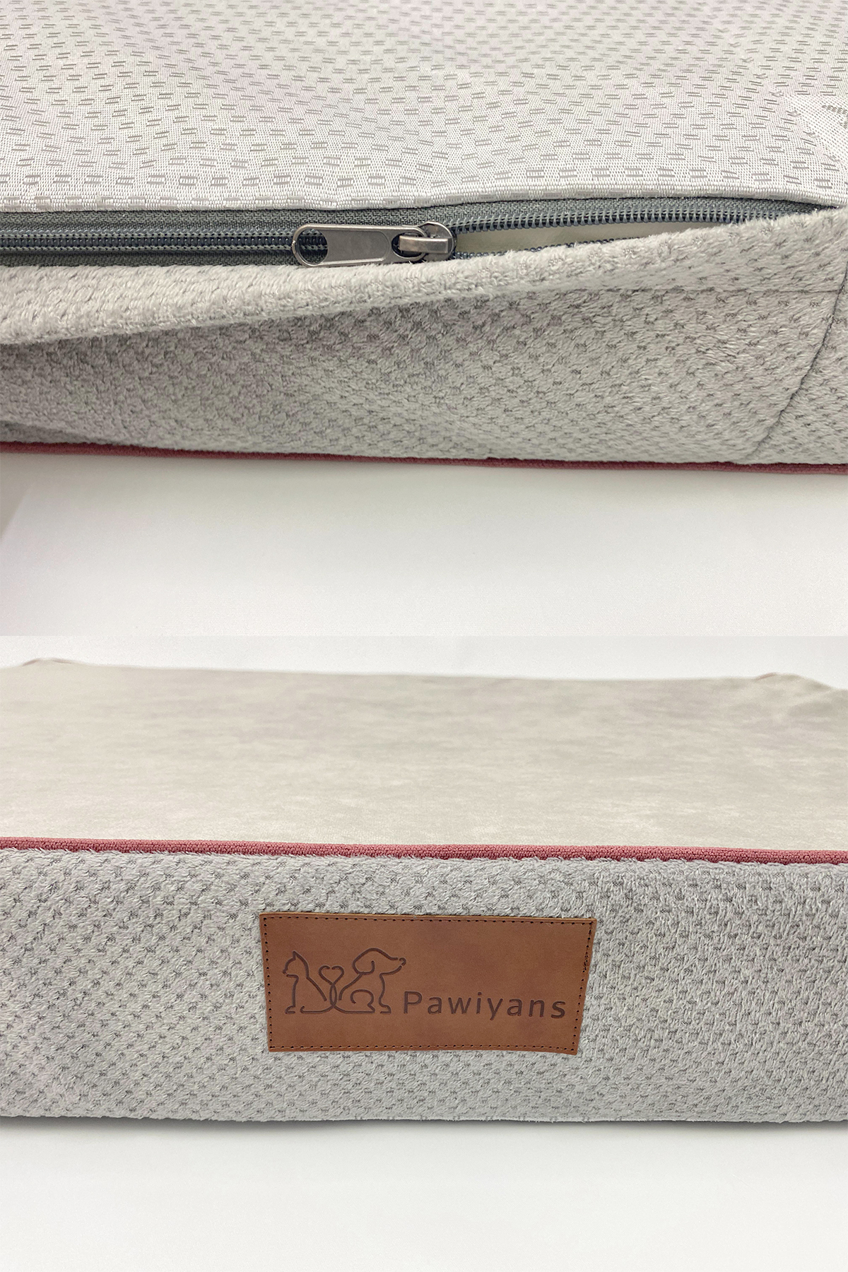 تخت حیوانات پاویانس PAWİYANS MATFOAM با فوم و روکش قابل شست‌وشو خاکستری