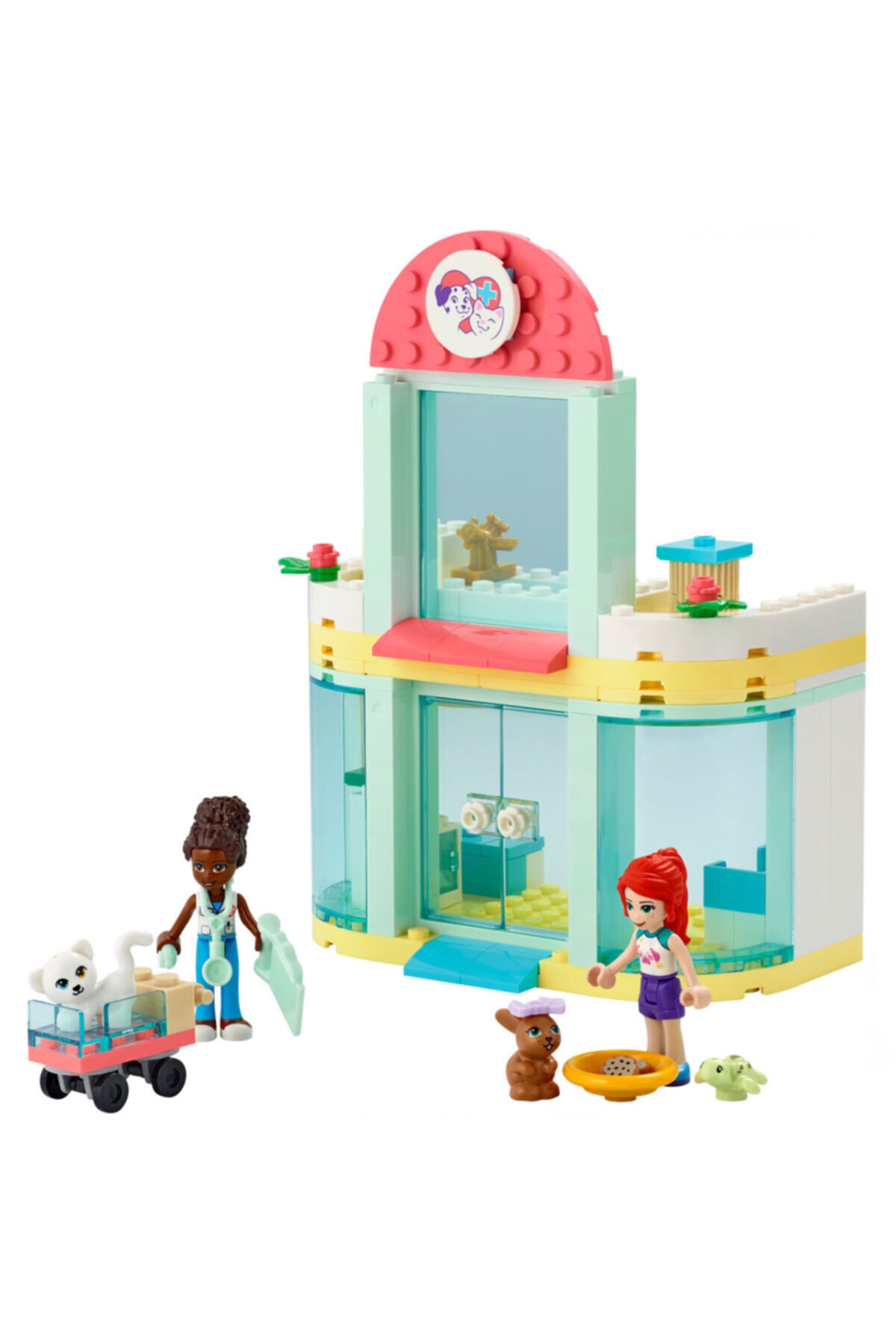 لگو 41695 مجموعه دامپزشکی بالینی PET نجات حیوانات MIA MINI CAT RABBIT اورجینال LEGO
