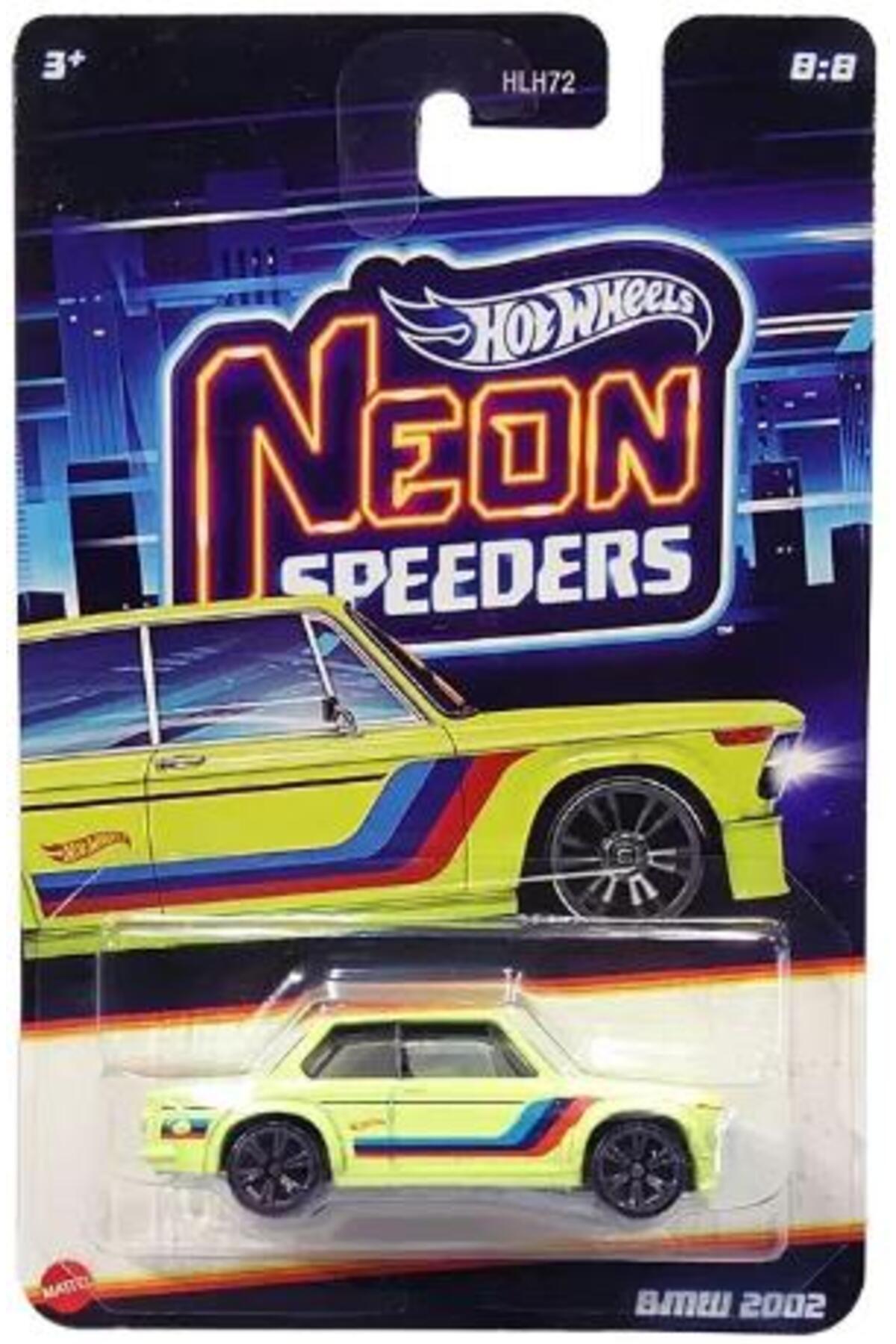 ماشین اسباب بازی نئون اسپیدرز BMW 2002 JCB07 از ترکیه HOT WHEELS