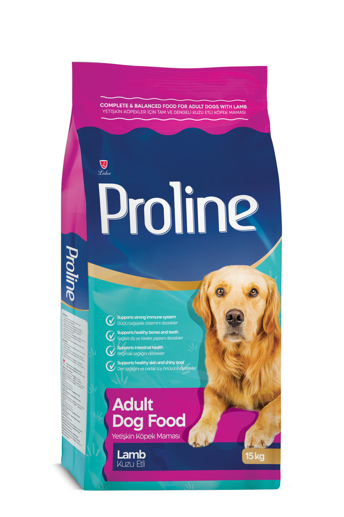 غذای خشک سگ بالغ با بره و برنج پرو‌لاین Proline، ۱۵ کیلوگرم